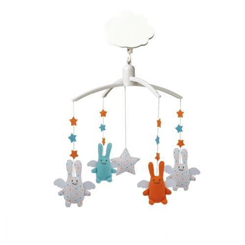 mobile musical ange lapin TROUSSELIER