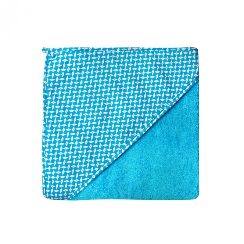 Cape de bain bébé PETIT PAN bleu