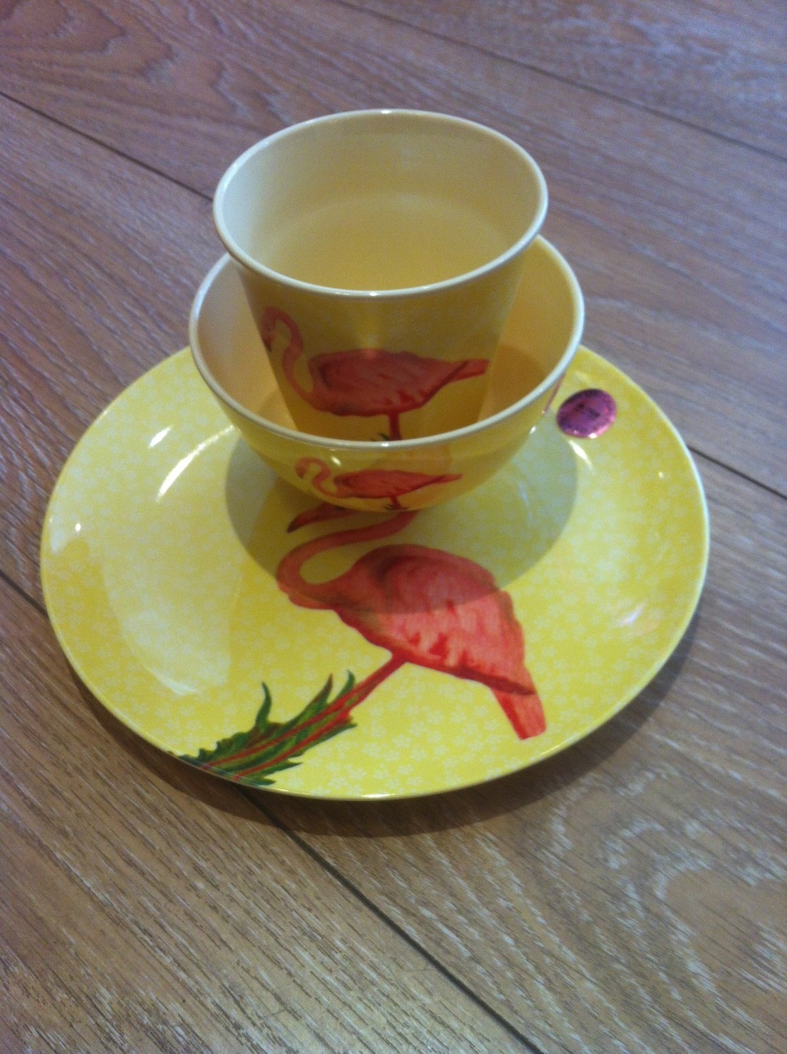 ensemble de vaisselle RICE flamant