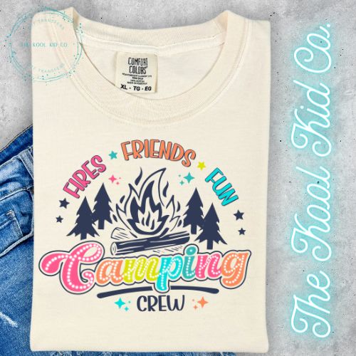 Camping Crew Fire Friends Fun