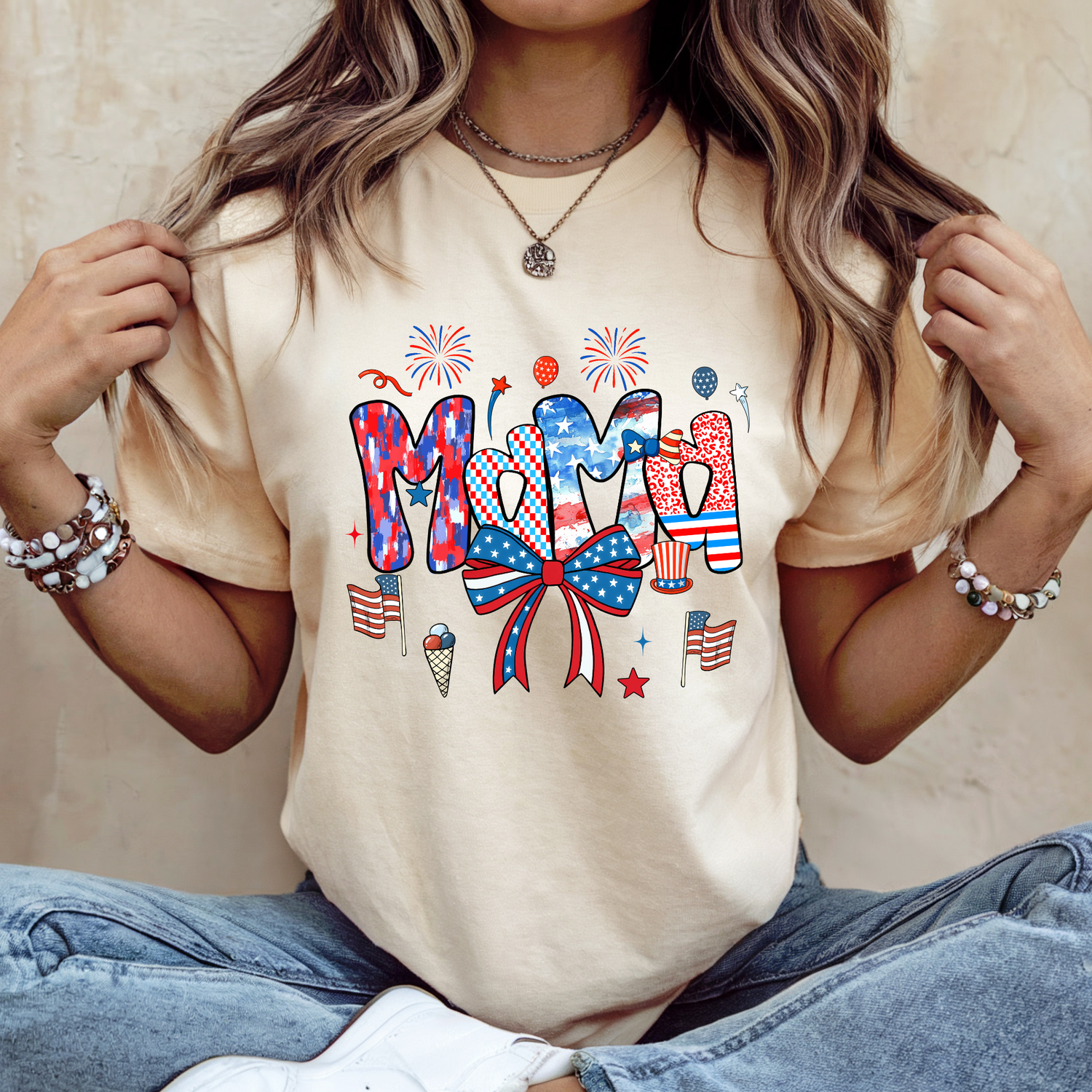 Preppy Patriotic Mama