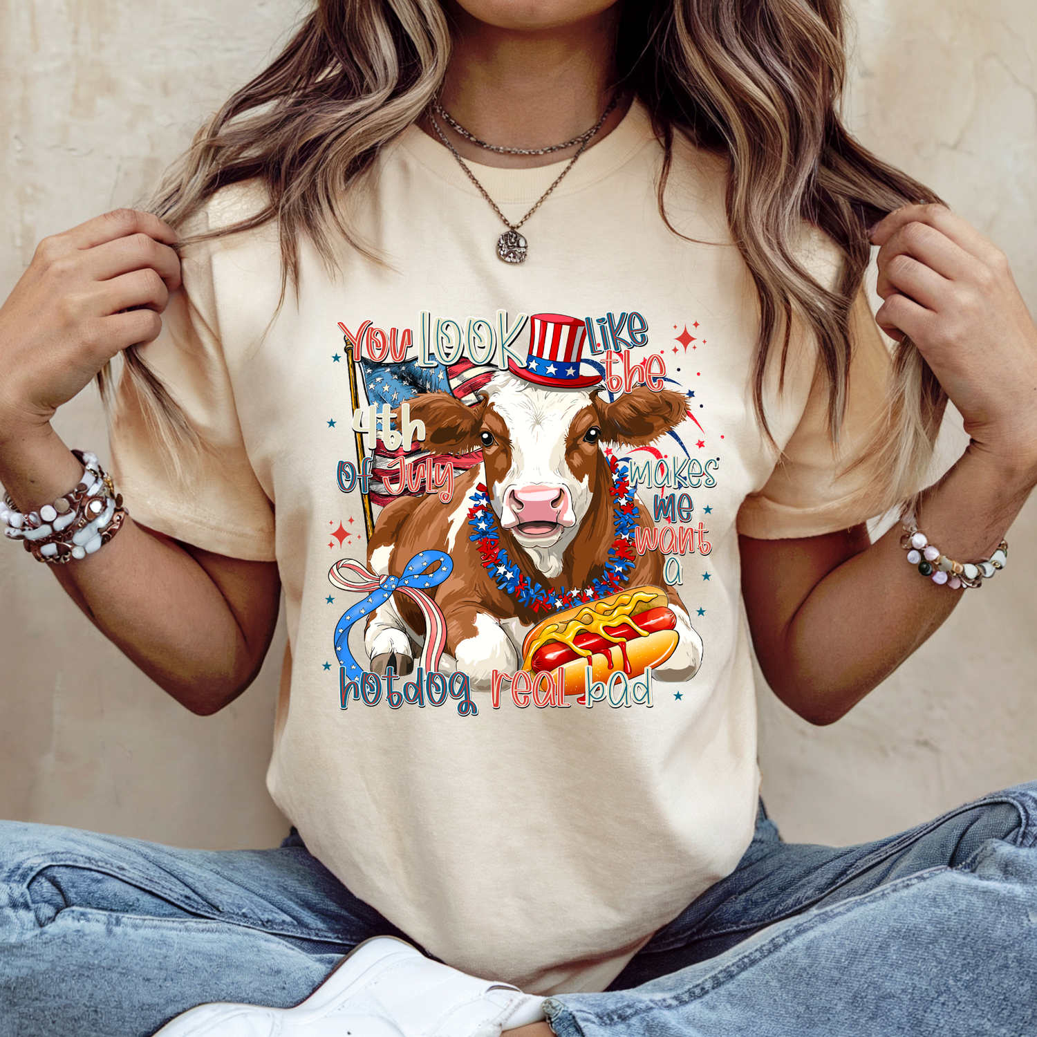 You look like the 4th of July, Makes me want a hotdog real bad Cow