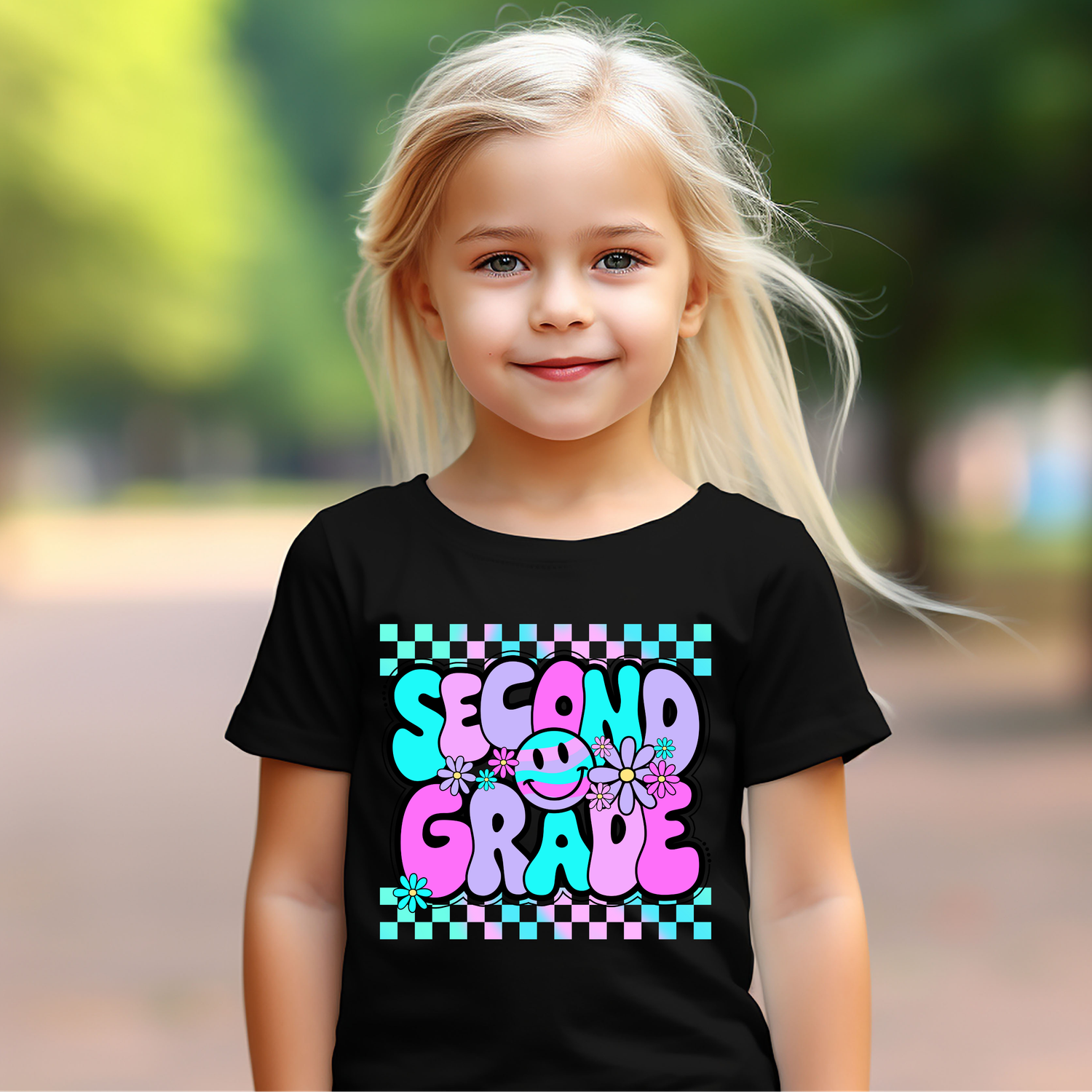 Preppy Smiley - Second grade