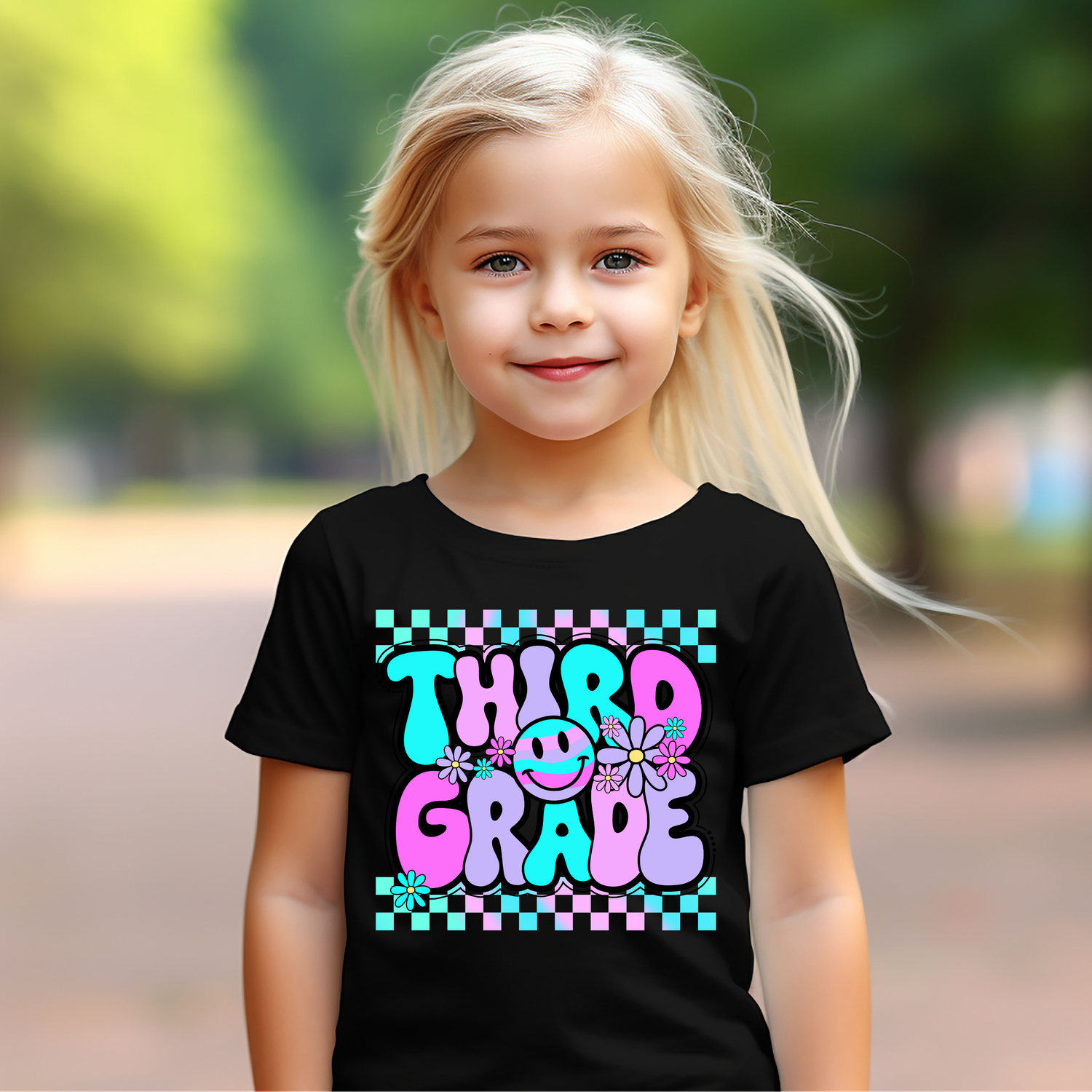 Preppy Smiley - Third grade