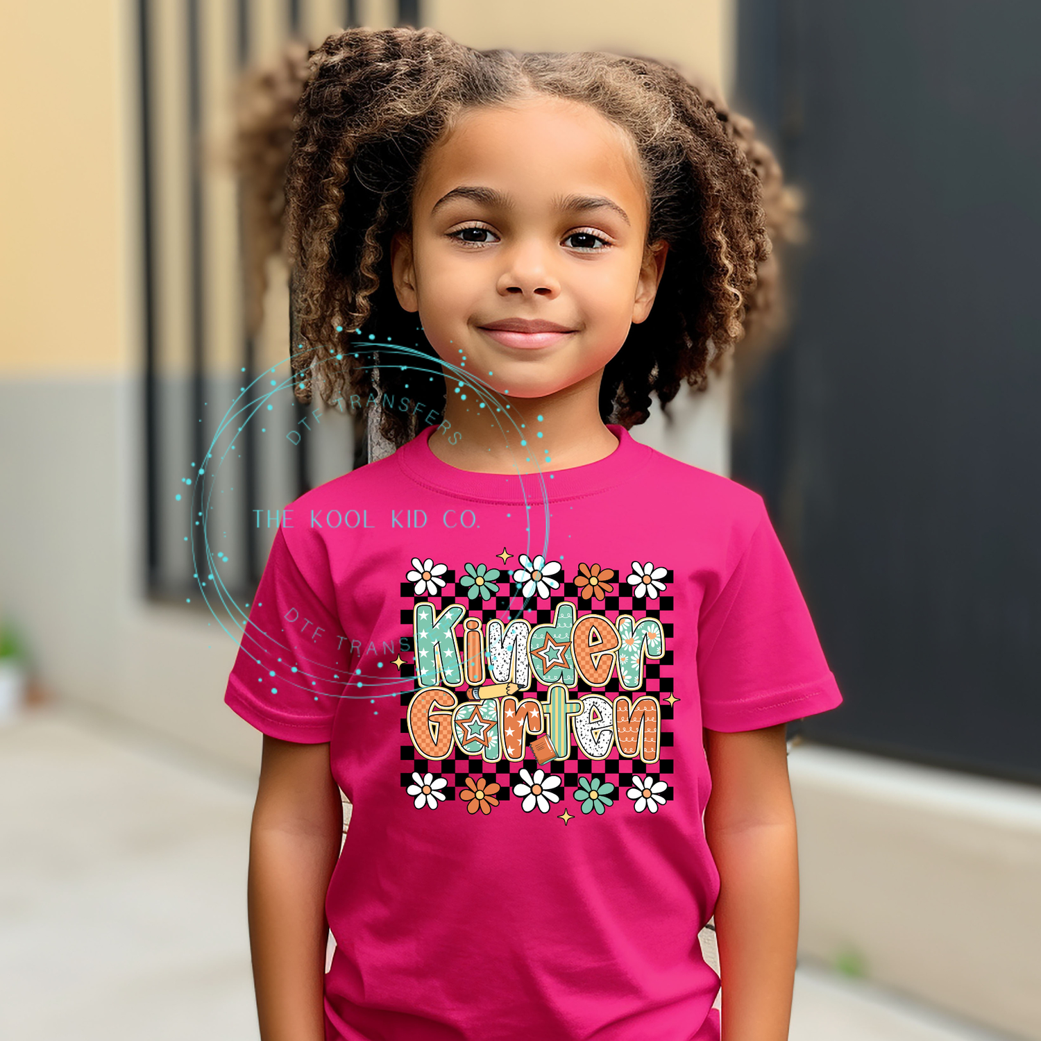 Checkered Floral Grade - Kindergarten