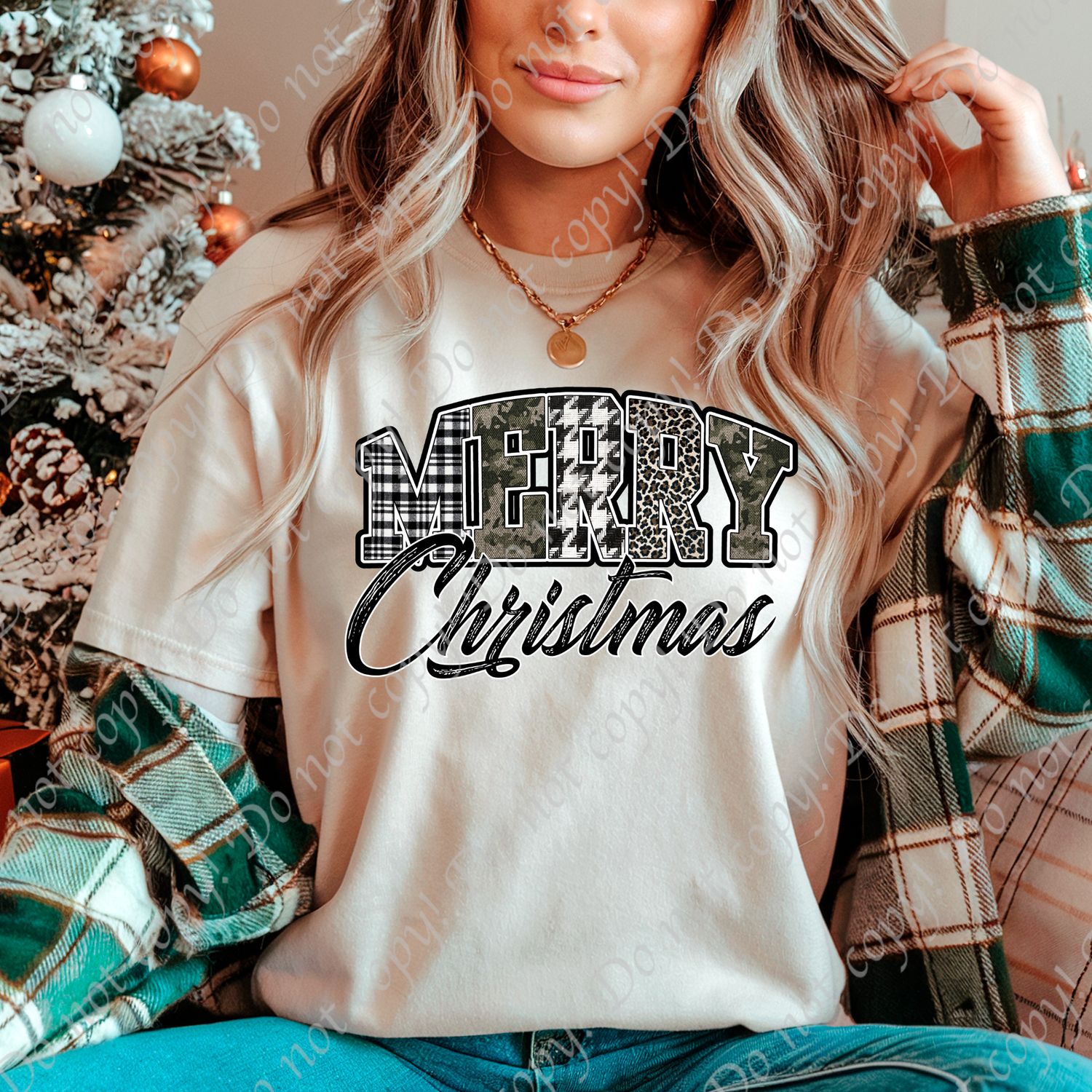 CAMO PLAID MERRY CHRISTMAS