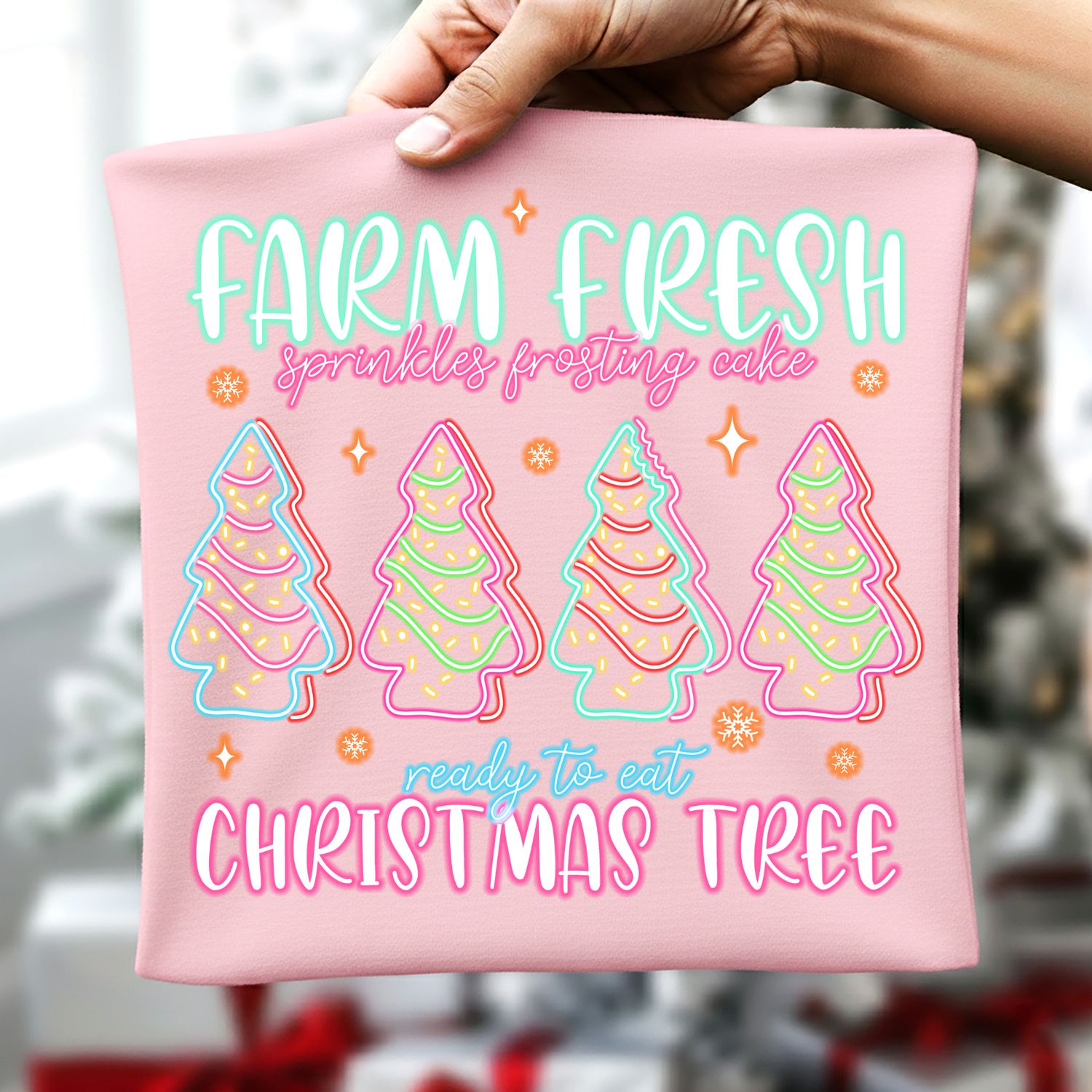 NEON FARM FRESH CHRISTMAS TREE