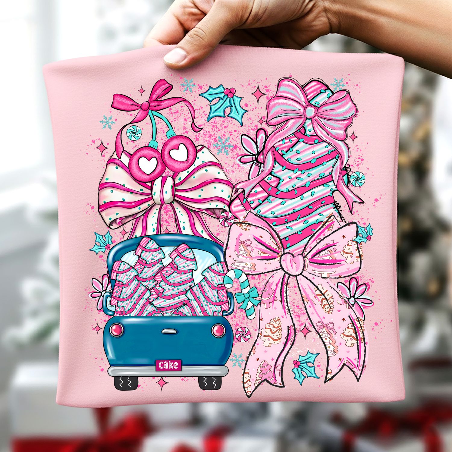 CHRISTMAS CAKE AND TRUCK COQUETTE