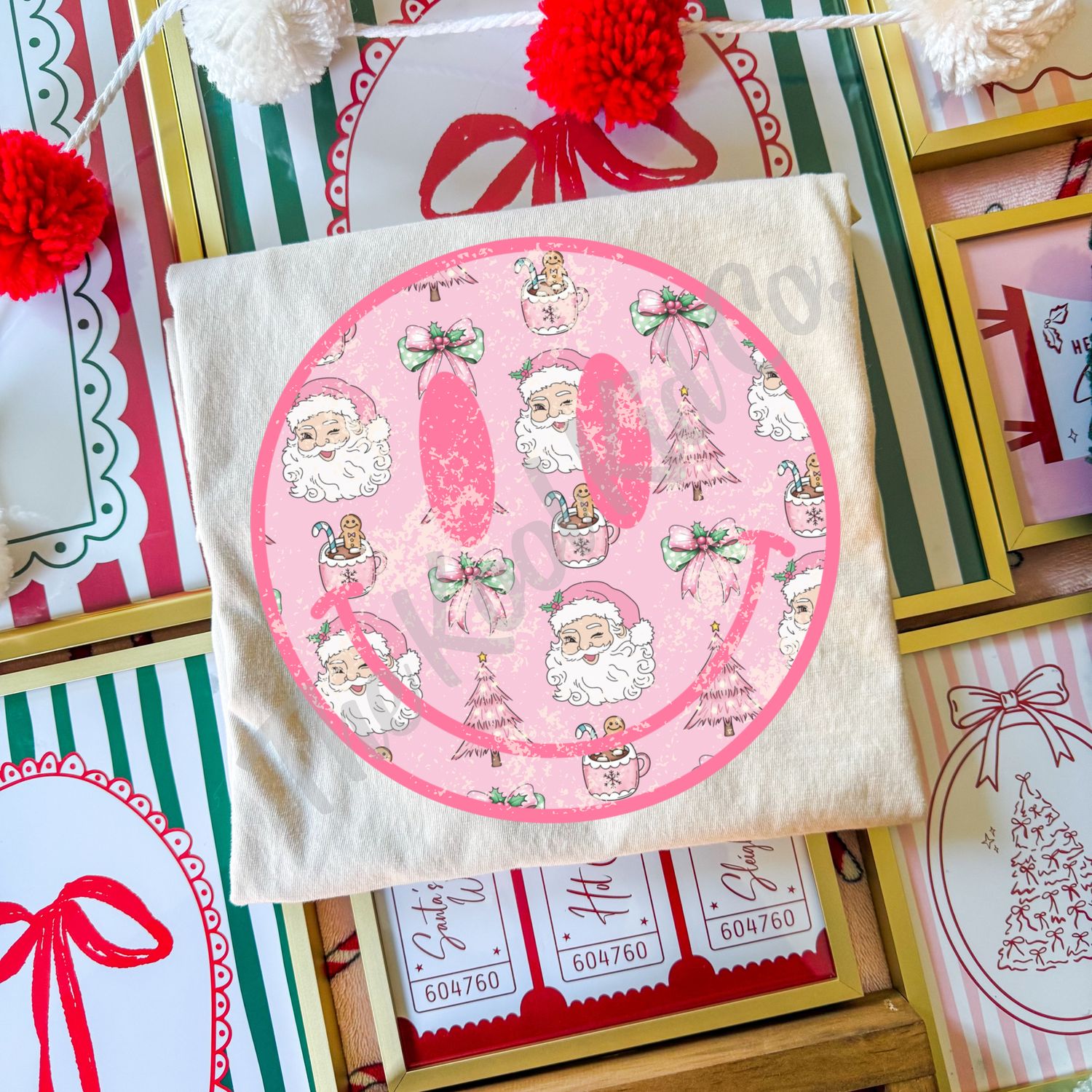 CHRISTMAS SANTA SMILEY FACE