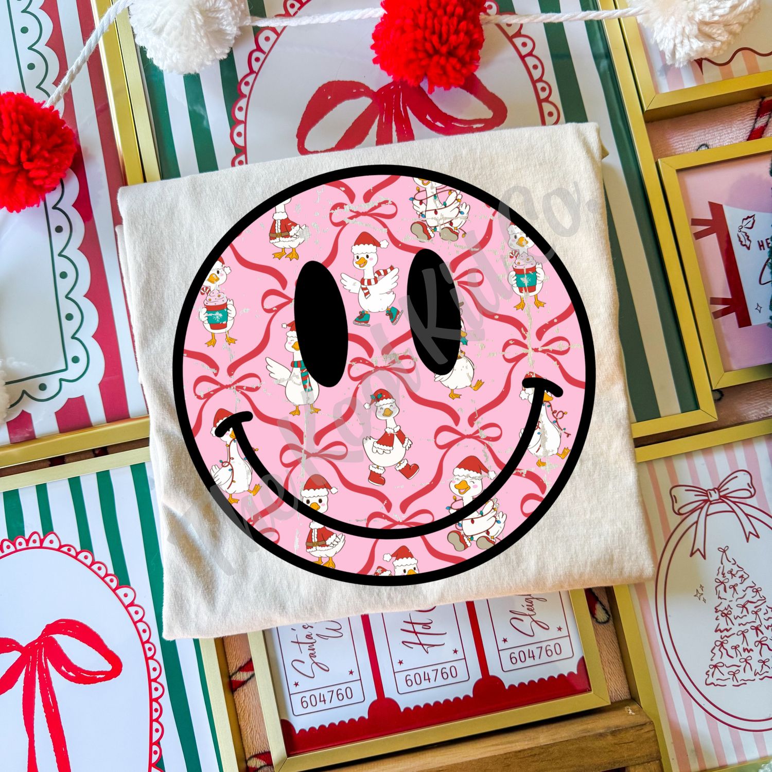 CHRISTMAS DUCK SMILEY FACE