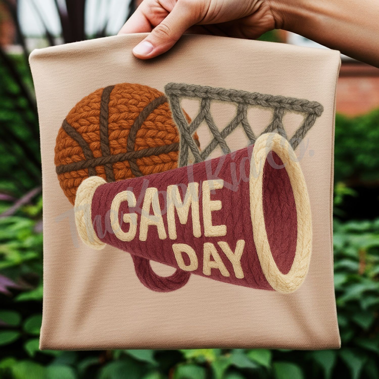 YARN BASKETBALL GAMEDAY BALL AND NET