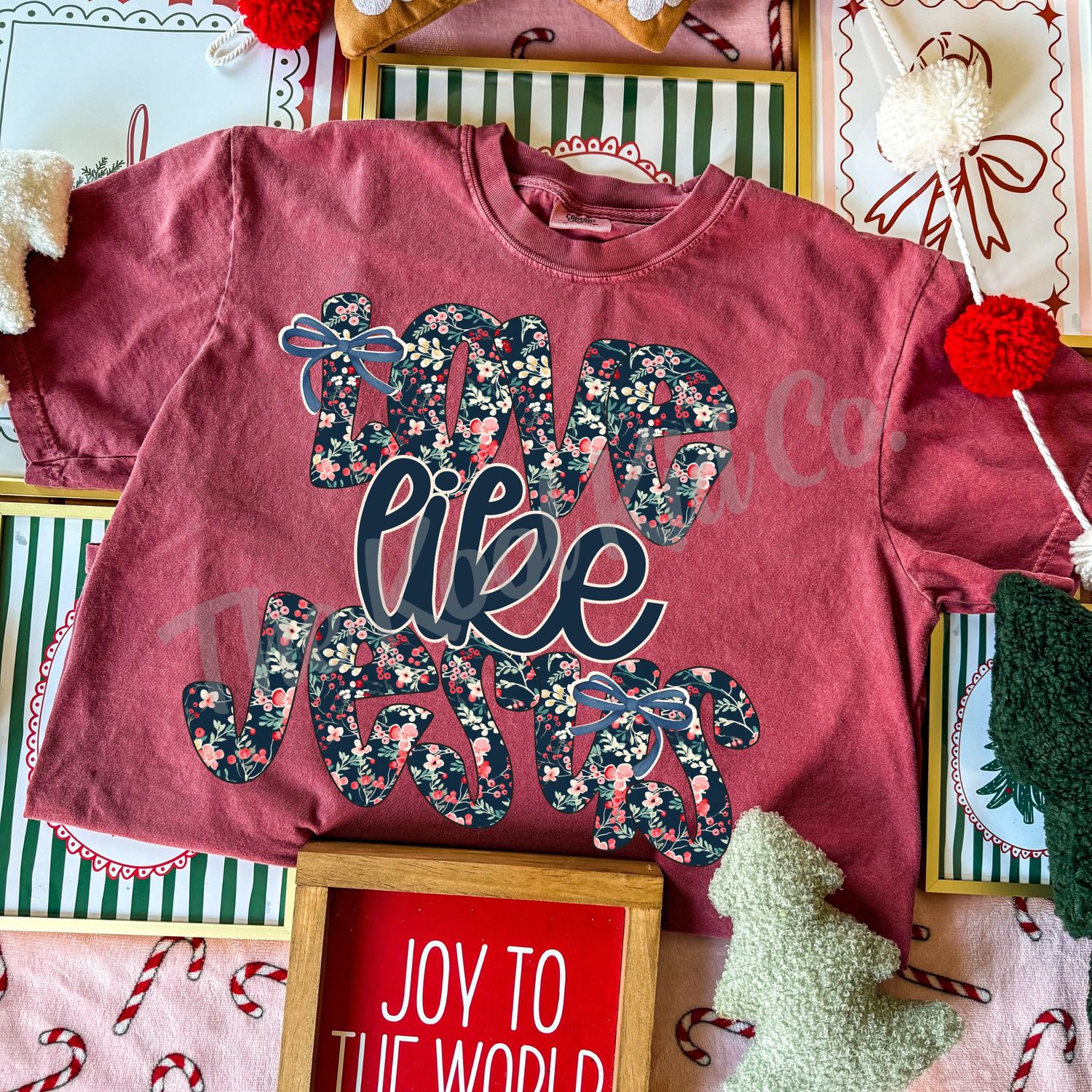 FLORAL CHRISTMAS LOVE LIKE JESUS