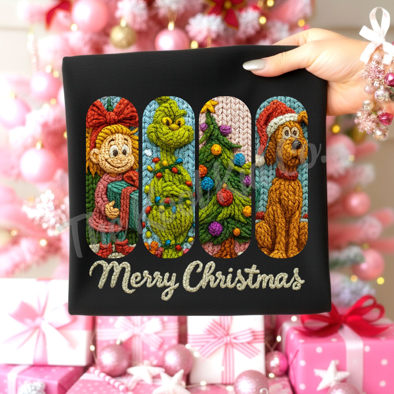 YARN MERRY CHRISTMAS GRINCH AND FRIENDS