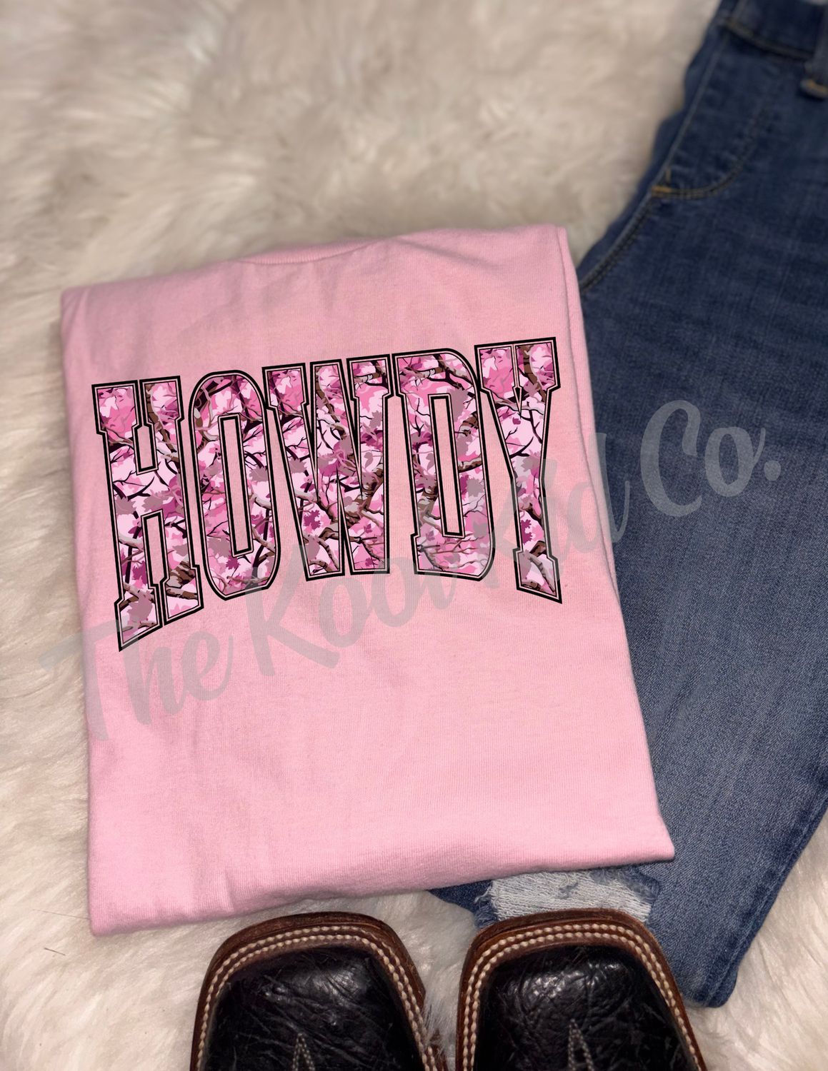 PINK CAMO HOWDY