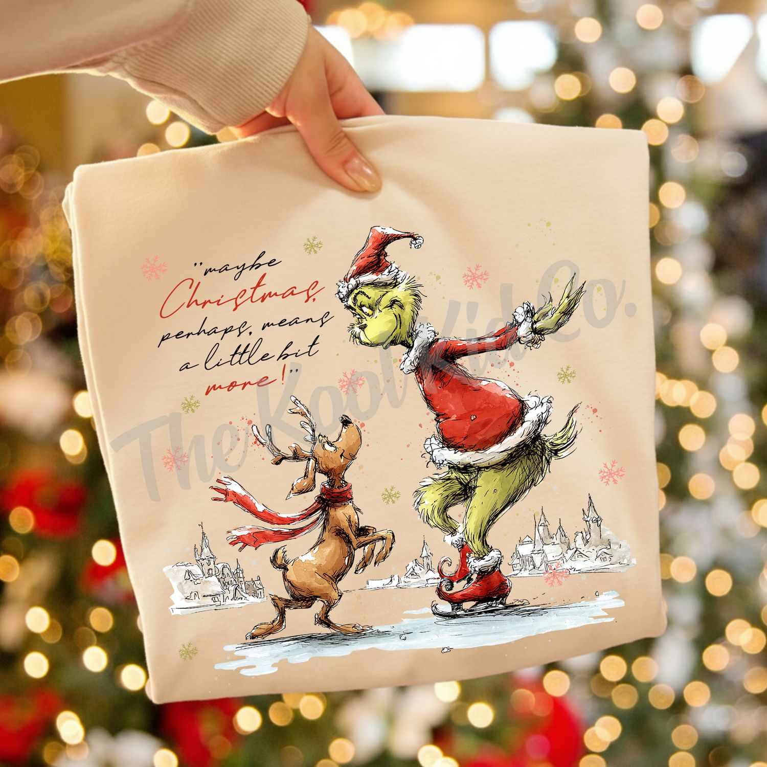 MAYBE CHRISTMAS GRINCH AND MAX ICE SKATING