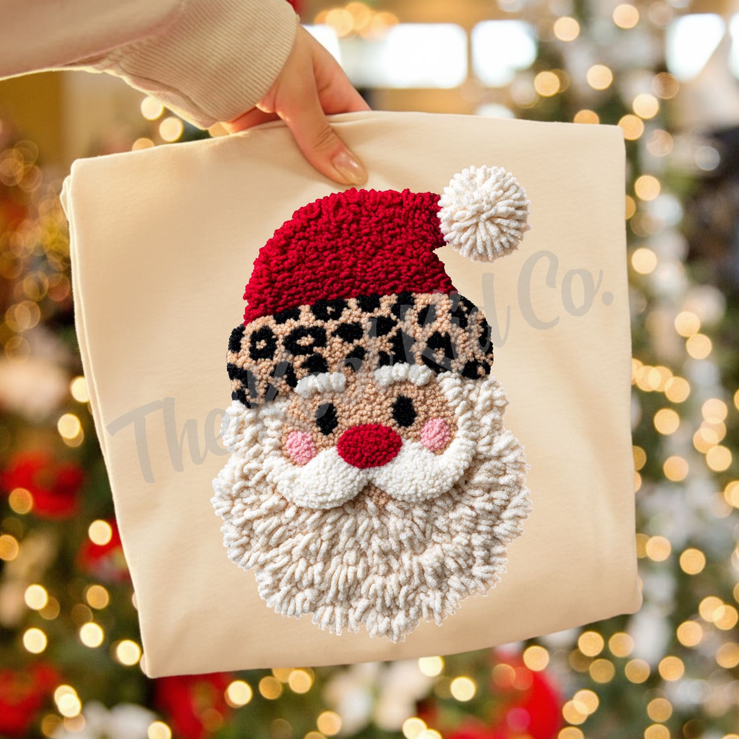 YARN LEOPARD HAT SANTA