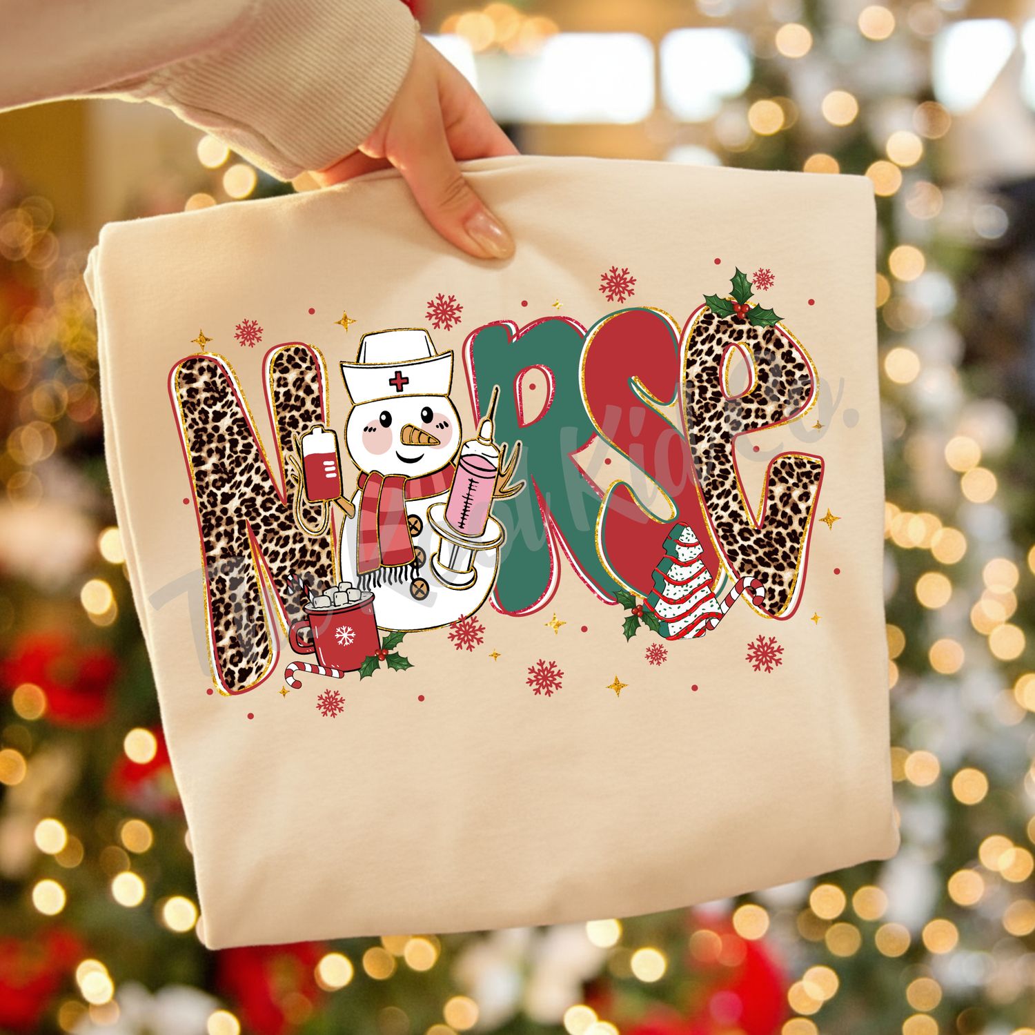 LEOPARD SNOWMAN NURSE