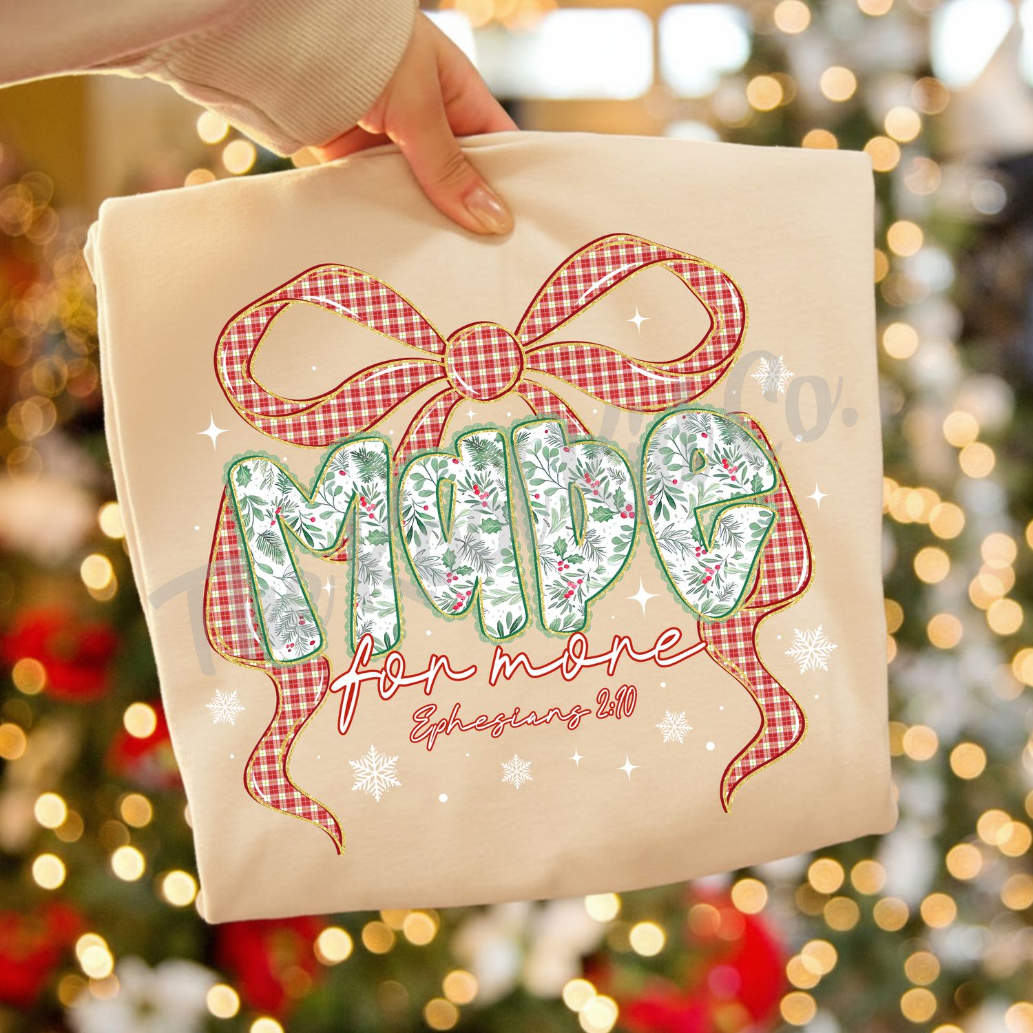 FLORAL MADE FOR MORE PLAID BOW