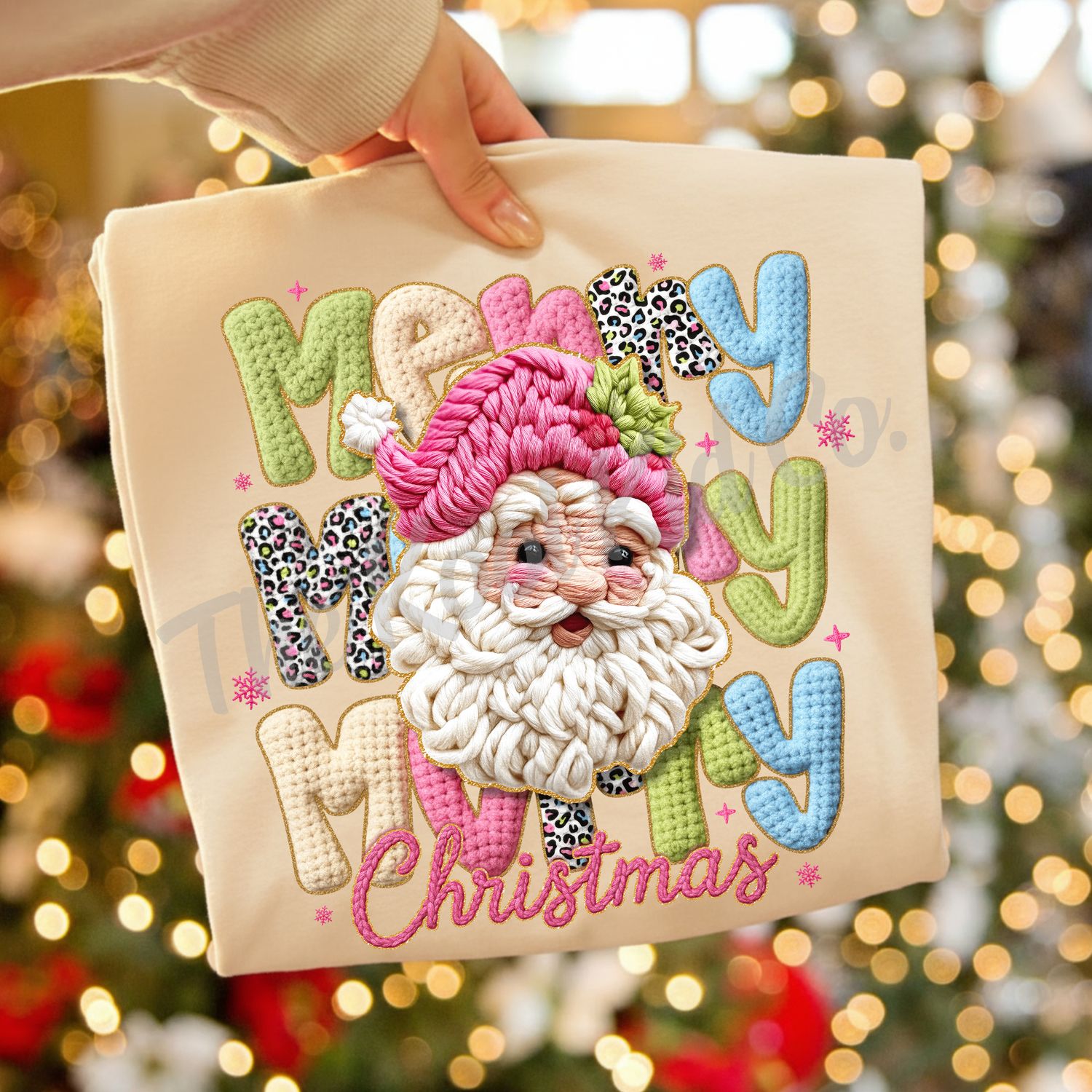 YARN MERRY CHRISTMAS SANTA