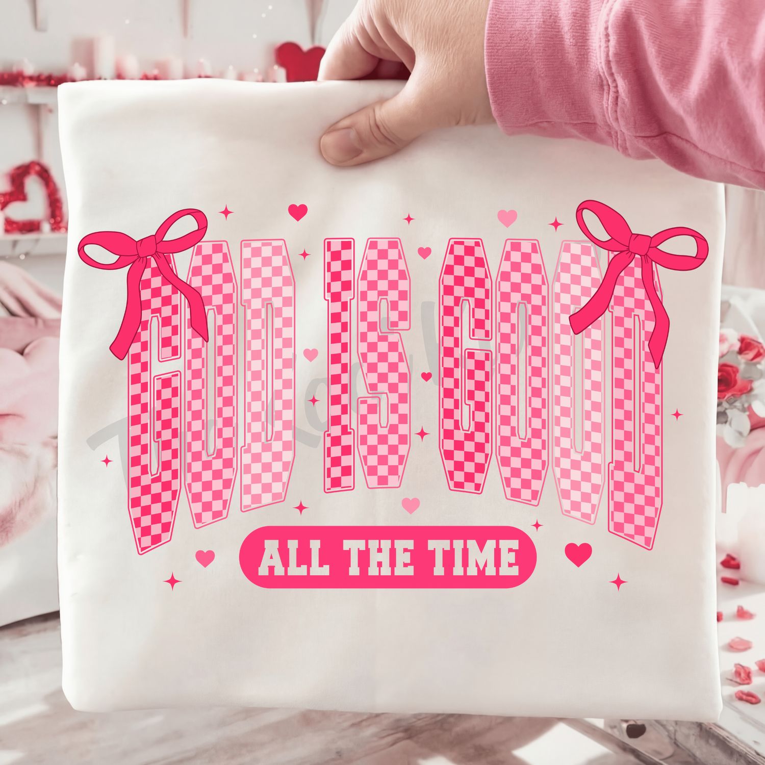 CHECKERED GOD IS GOOD ALL THE TIME