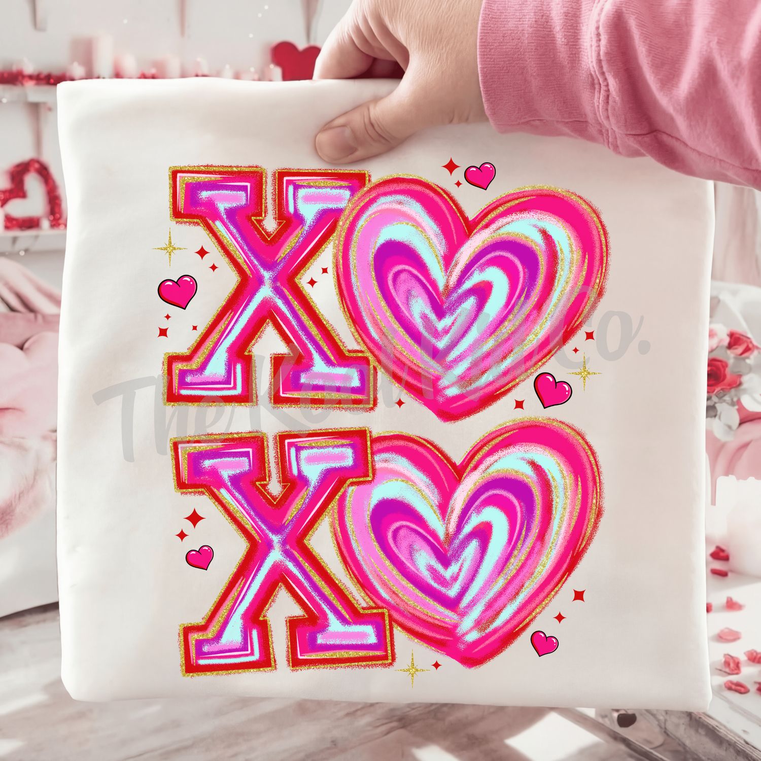 XOXO SWIRLY HEARTS