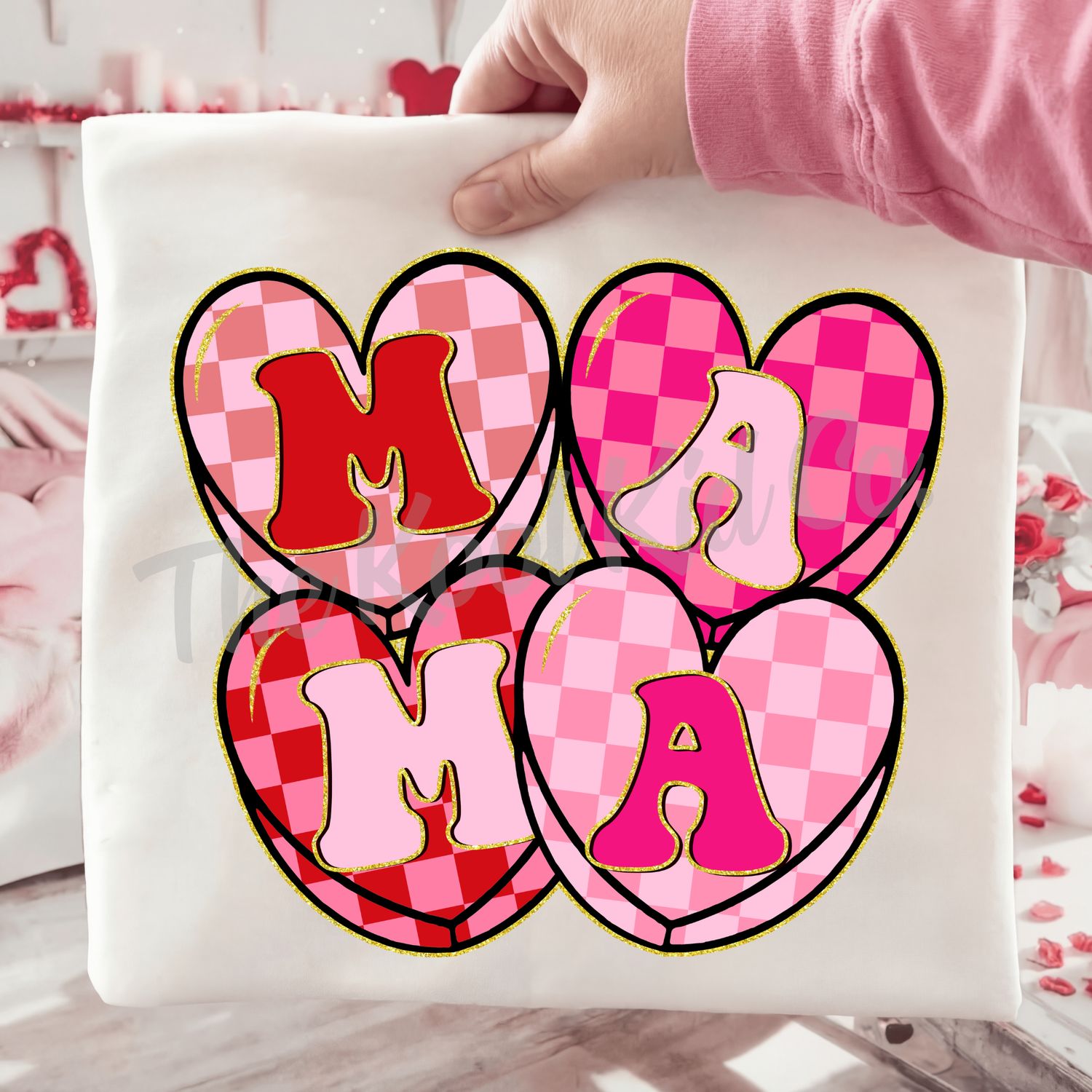 CHECKERED HEART MAMA