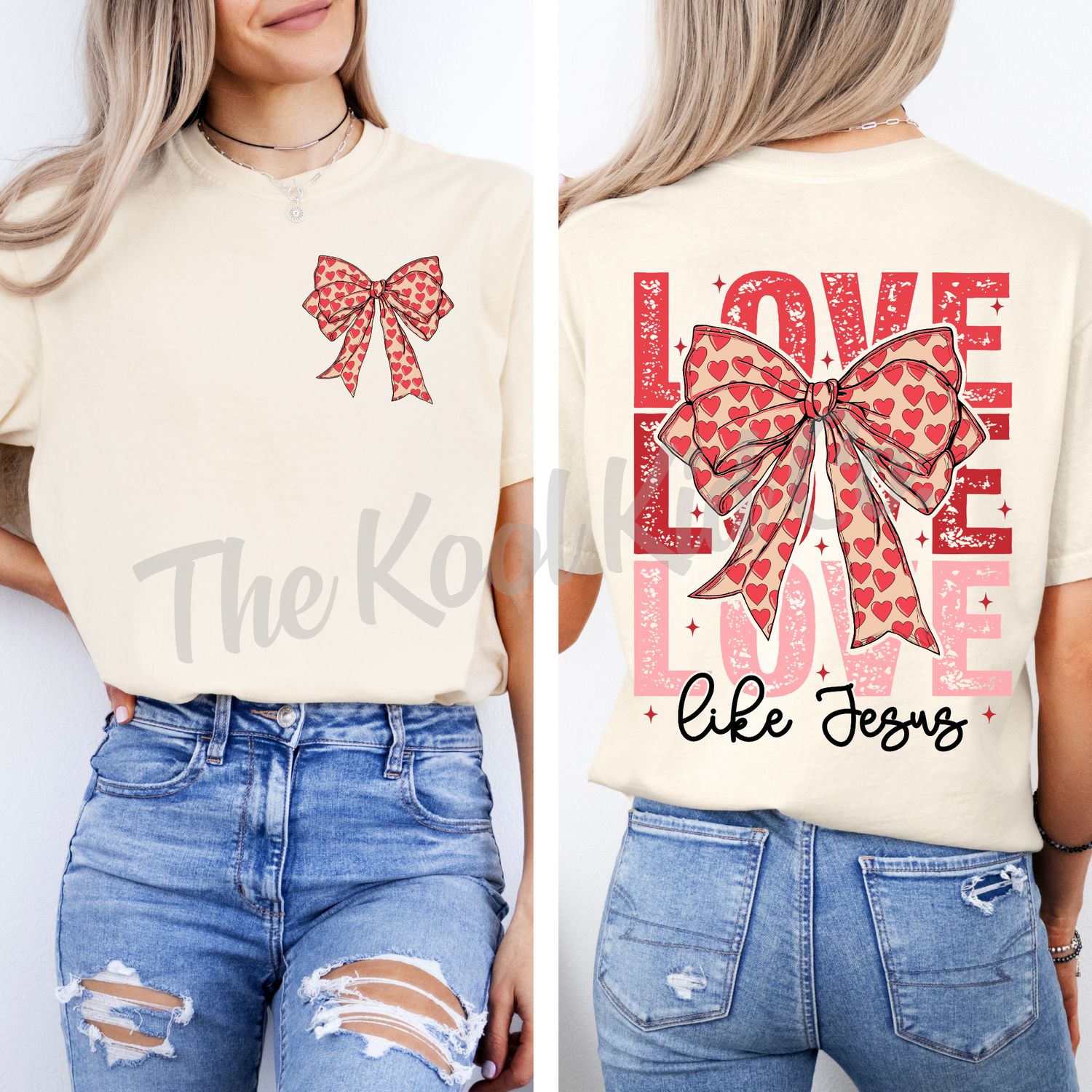 LOVE LIKE JESUS HEART BOW