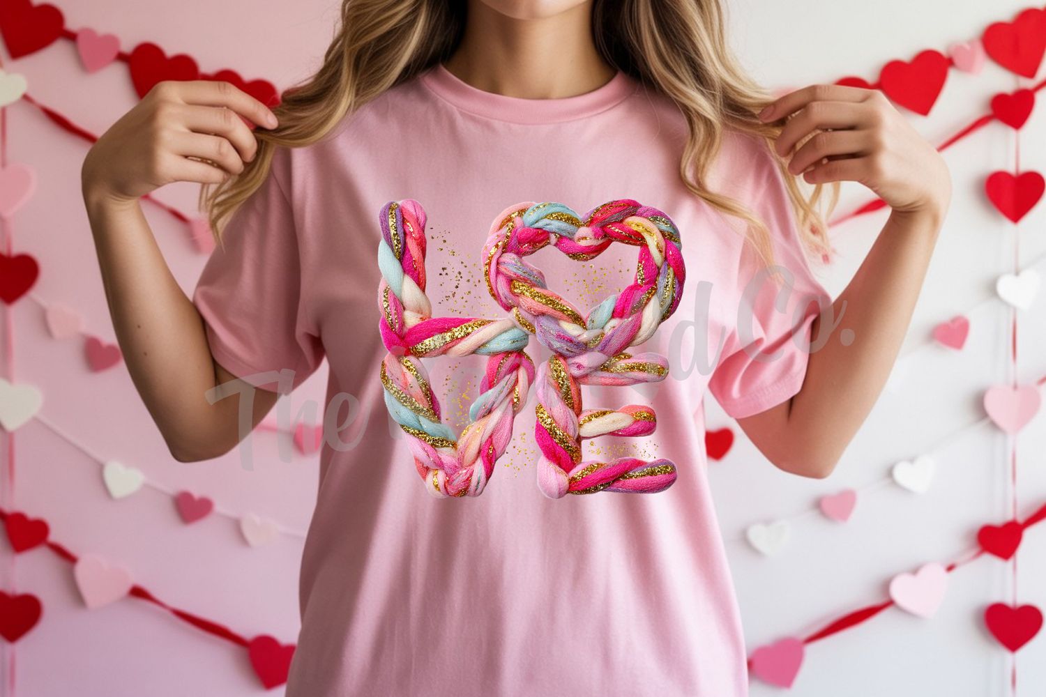 COLORFUL GLITTER YARN LOVE