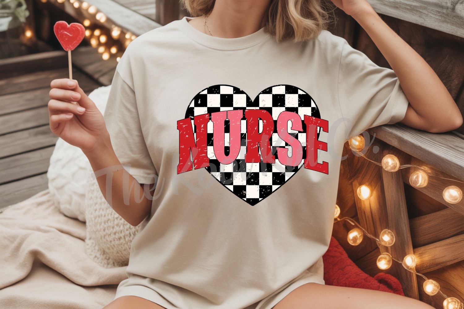 CHECKERED HEART NURSE