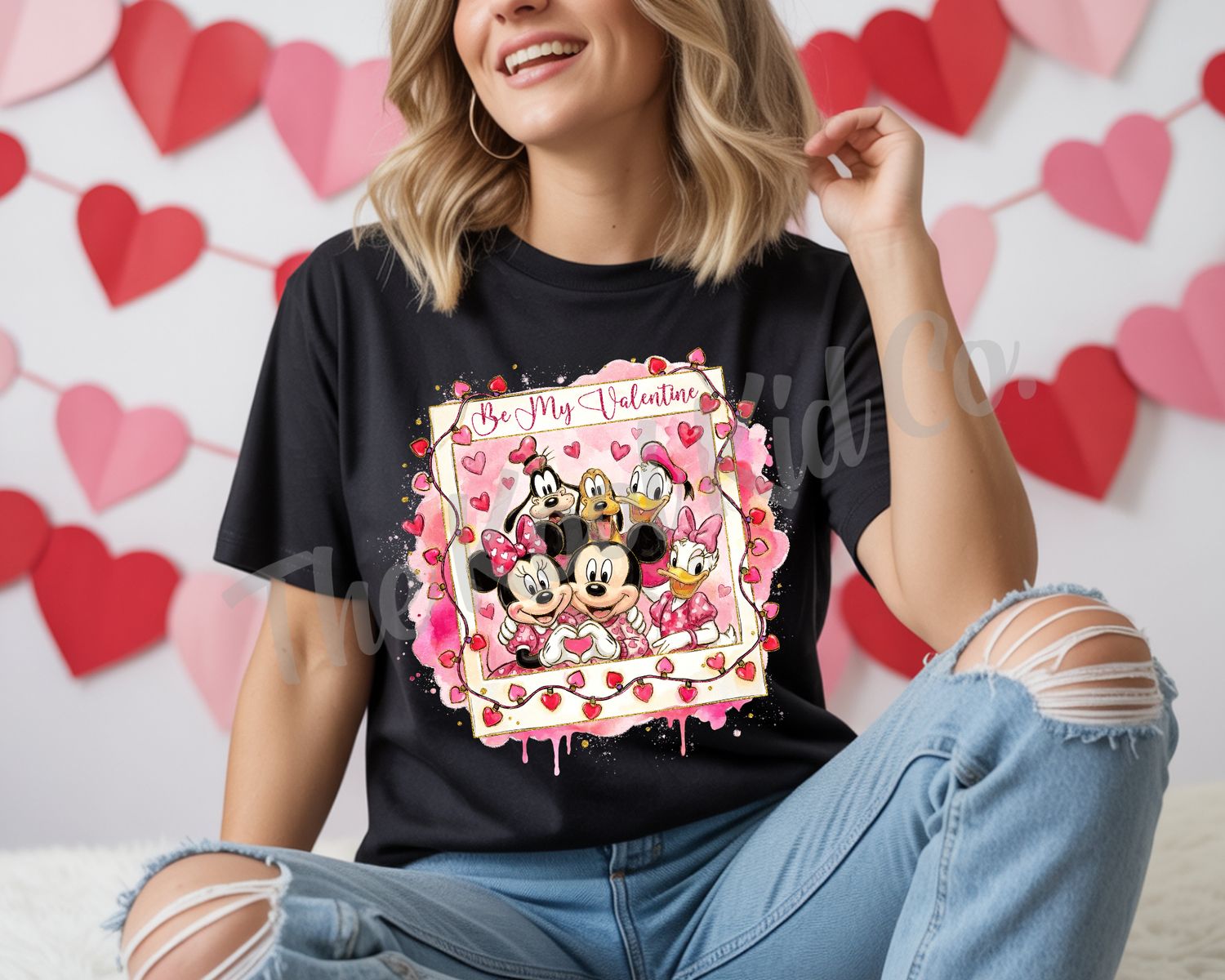 BE MINE VALENINE MICKEY AND FRIENDS PHOTO