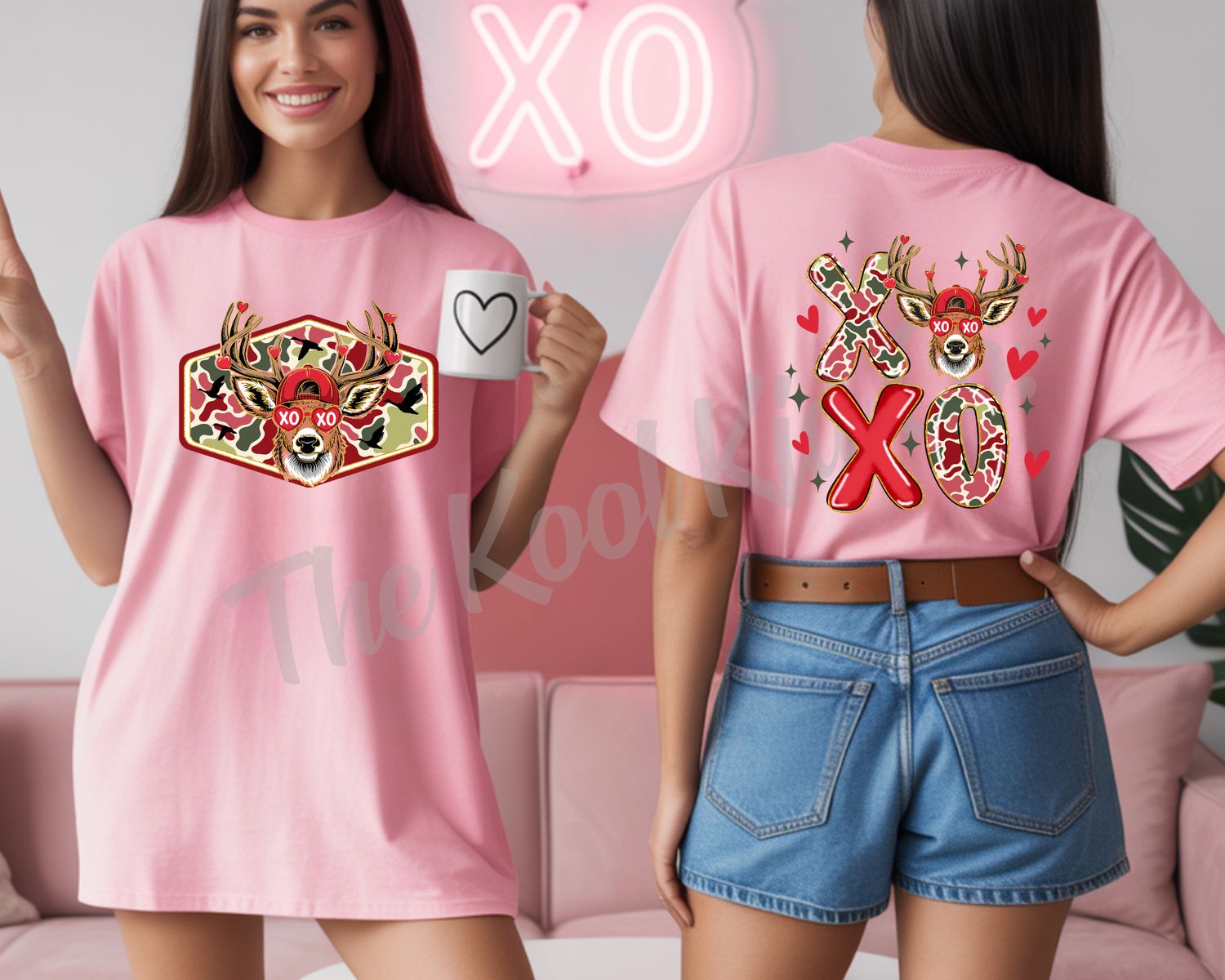 VALENTINE CAMO DEER XOXO