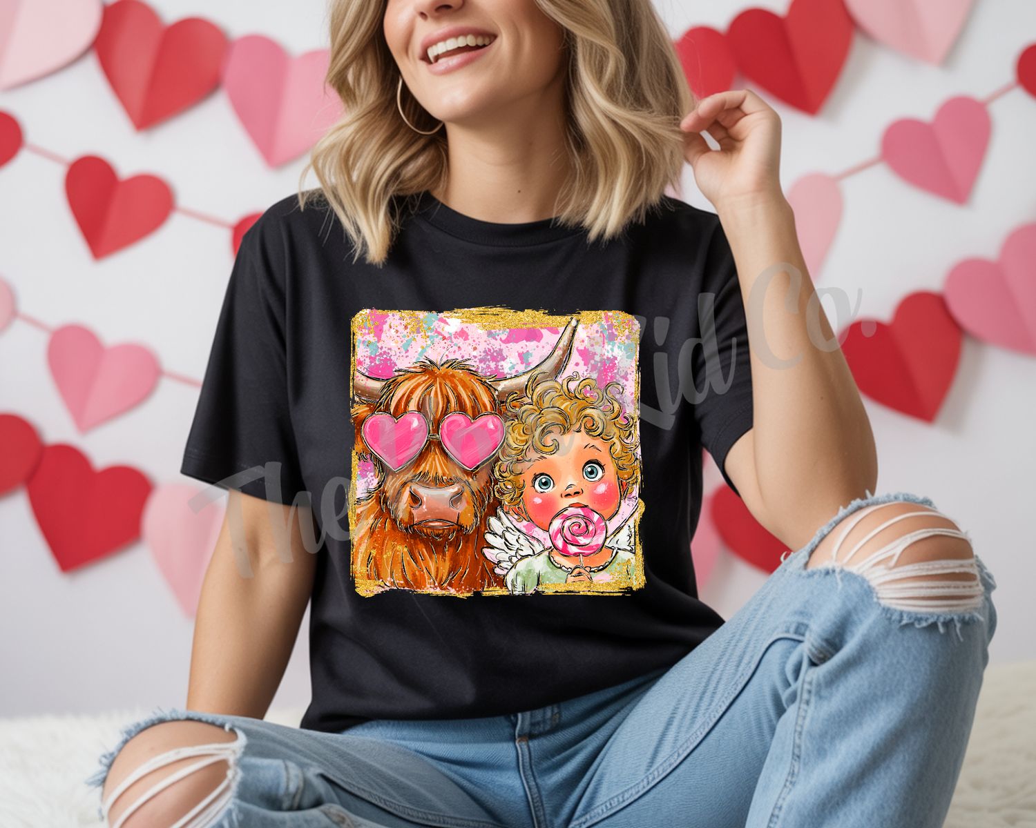 CUPID AND HIGHLAND COW