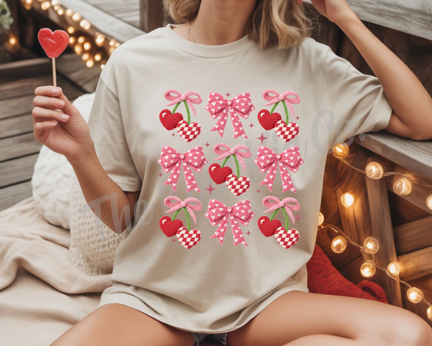 FUZZY CHERRIES BOW COQUETTE