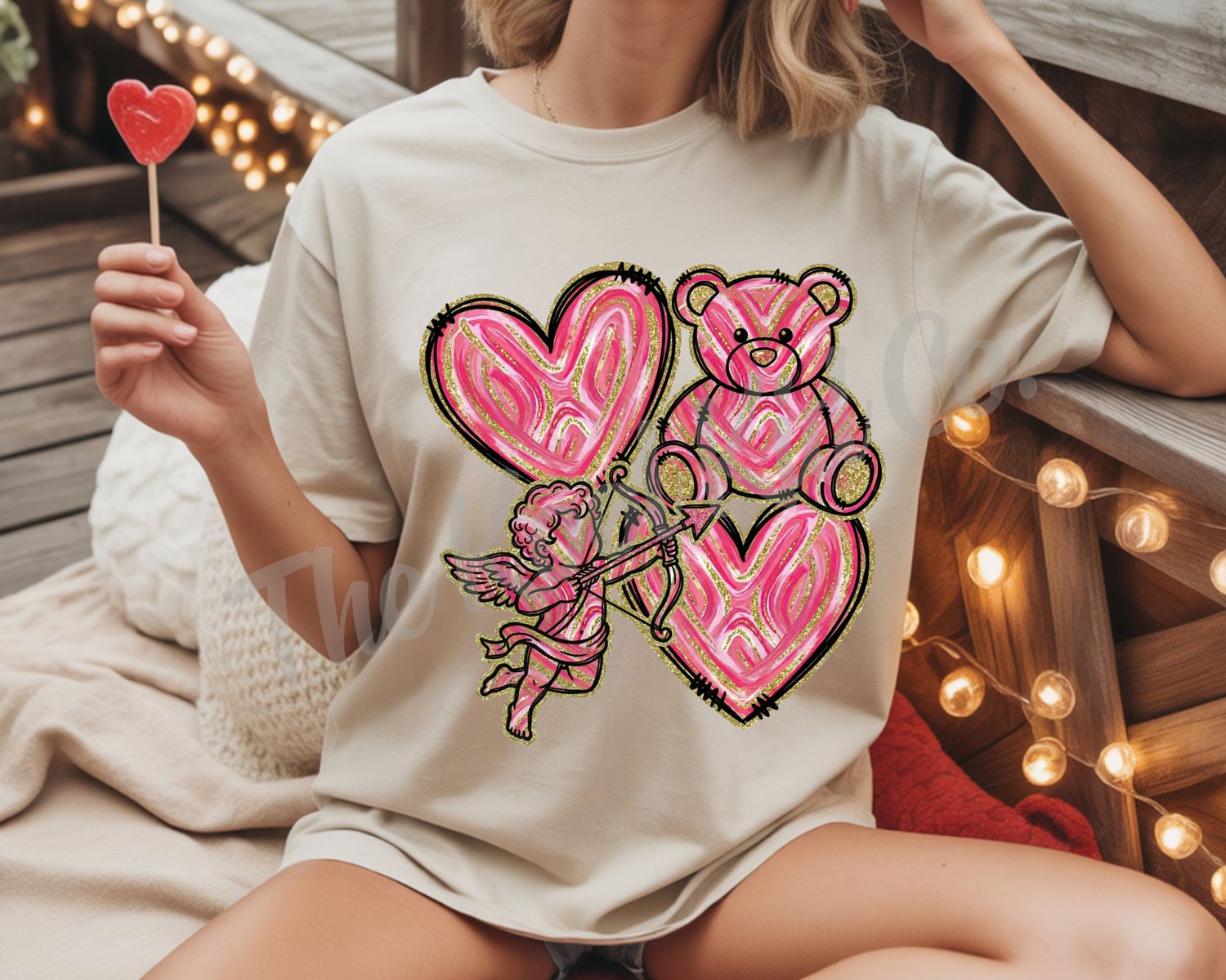 XOXO TEDDY BEAR AND CUPID