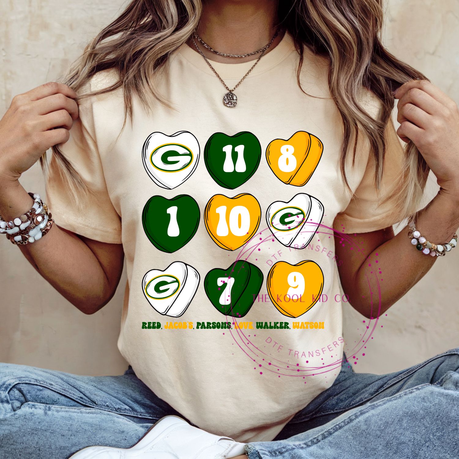 GREEN BAY PACKERS CANDY HEARTS