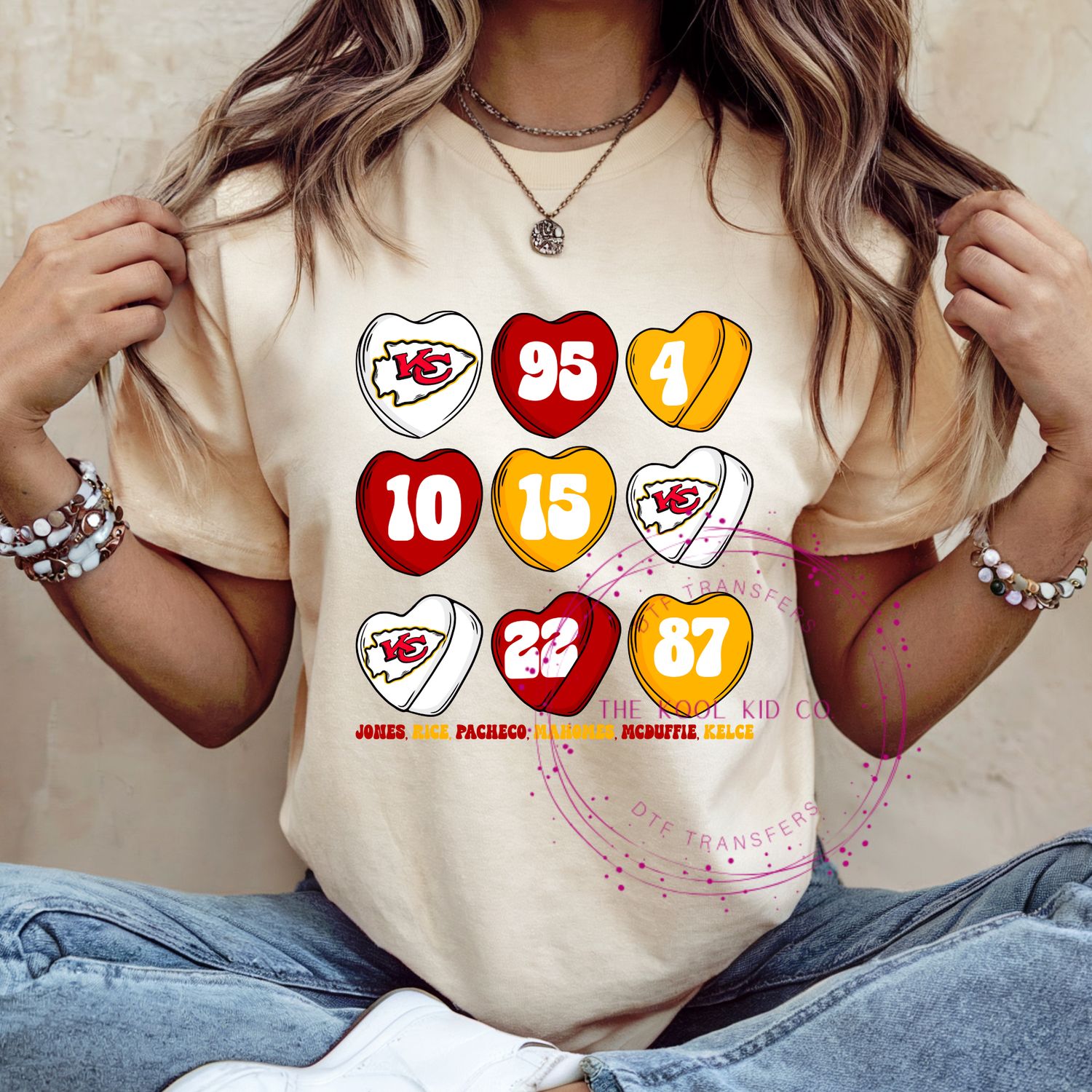 KANSAS CITY CHEIFS CANDY HEARTS