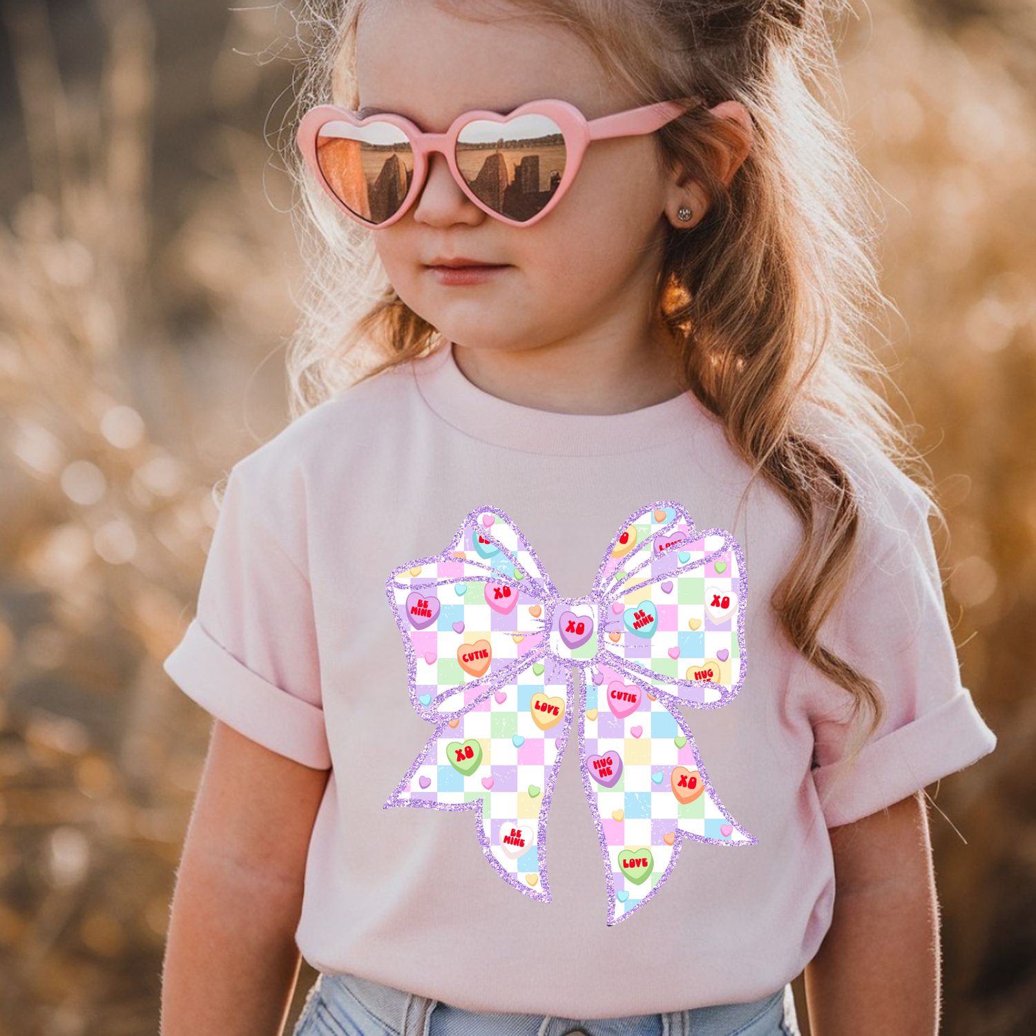 CONVERSATION HEART BOW