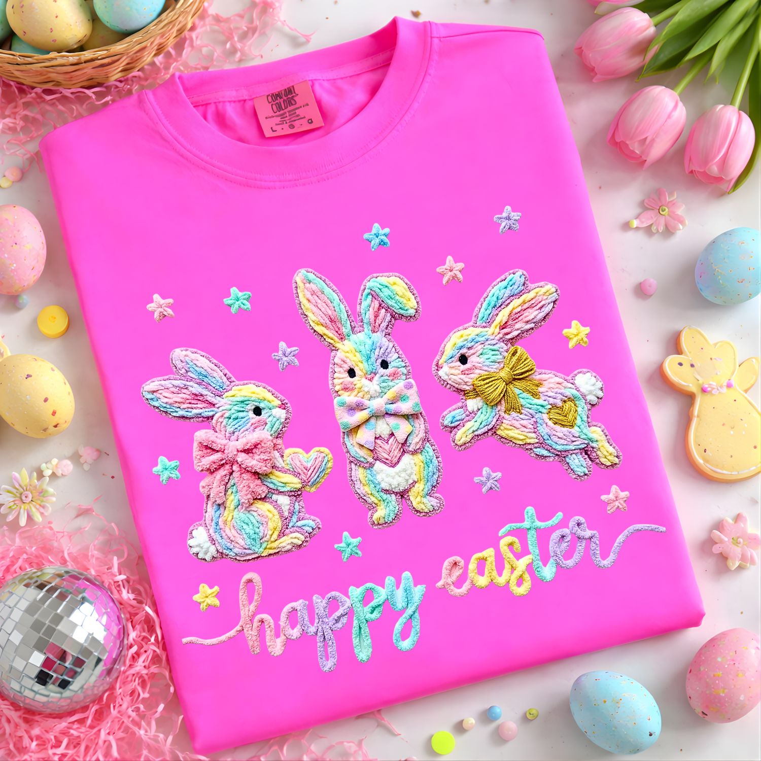 COLORFUL TRIO HAPPY EASTER