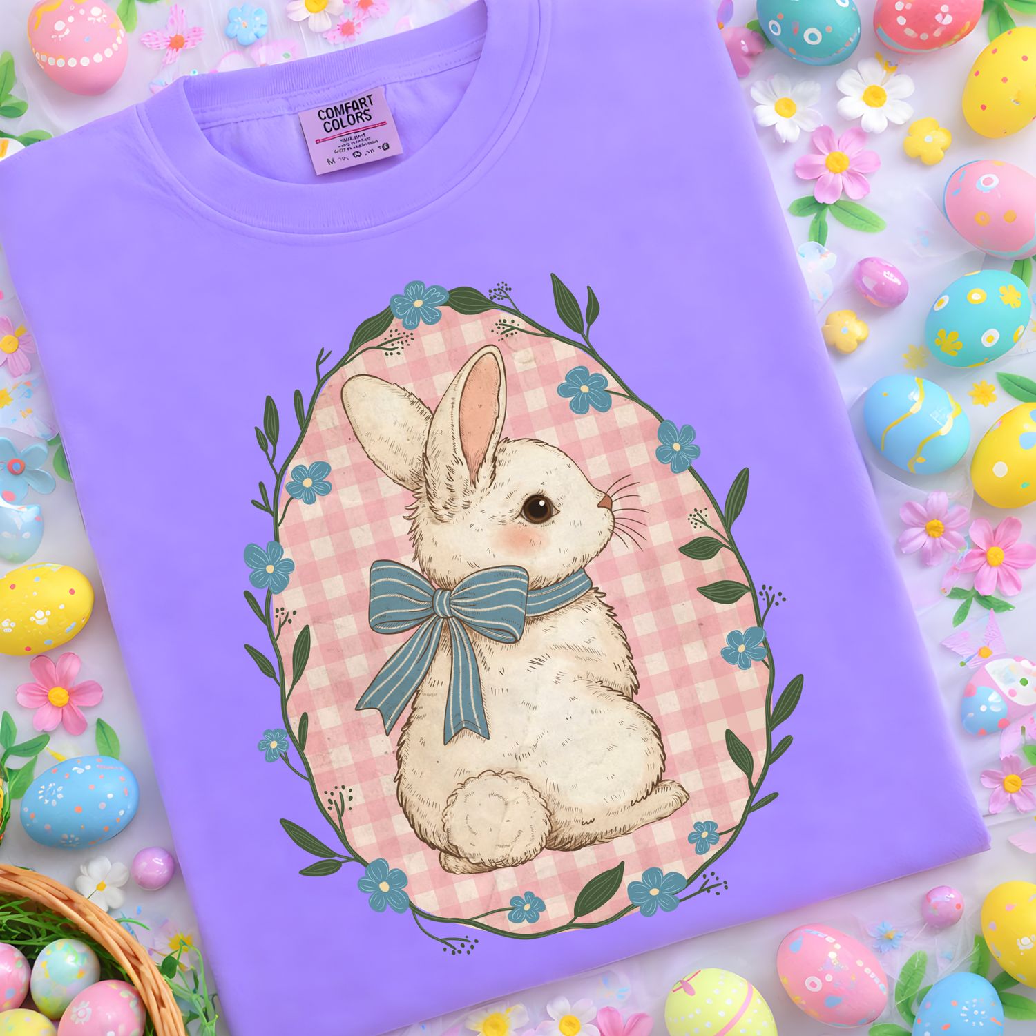 RETRO CHECKERED BUNNY