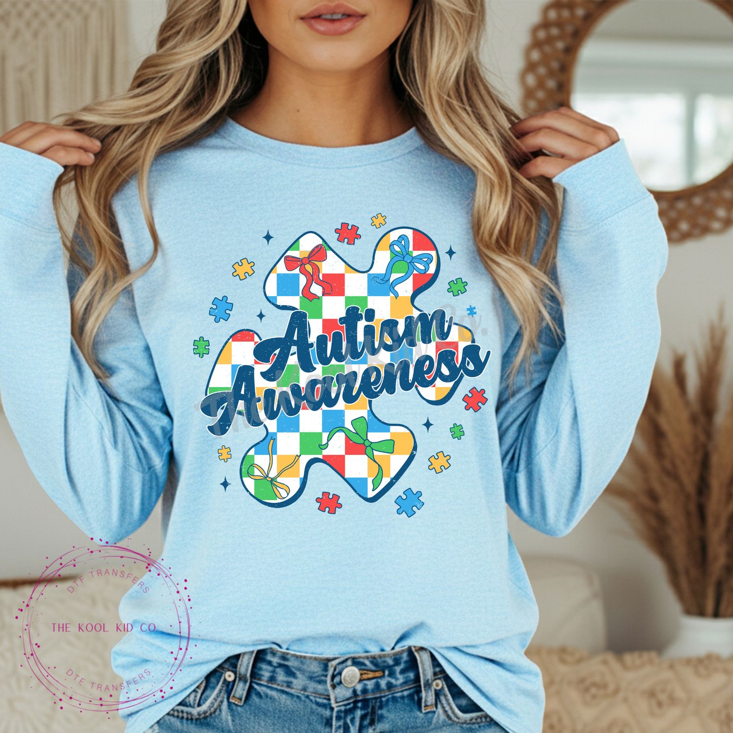 AUTISM AWARENESS CHECKERED PUZZLE