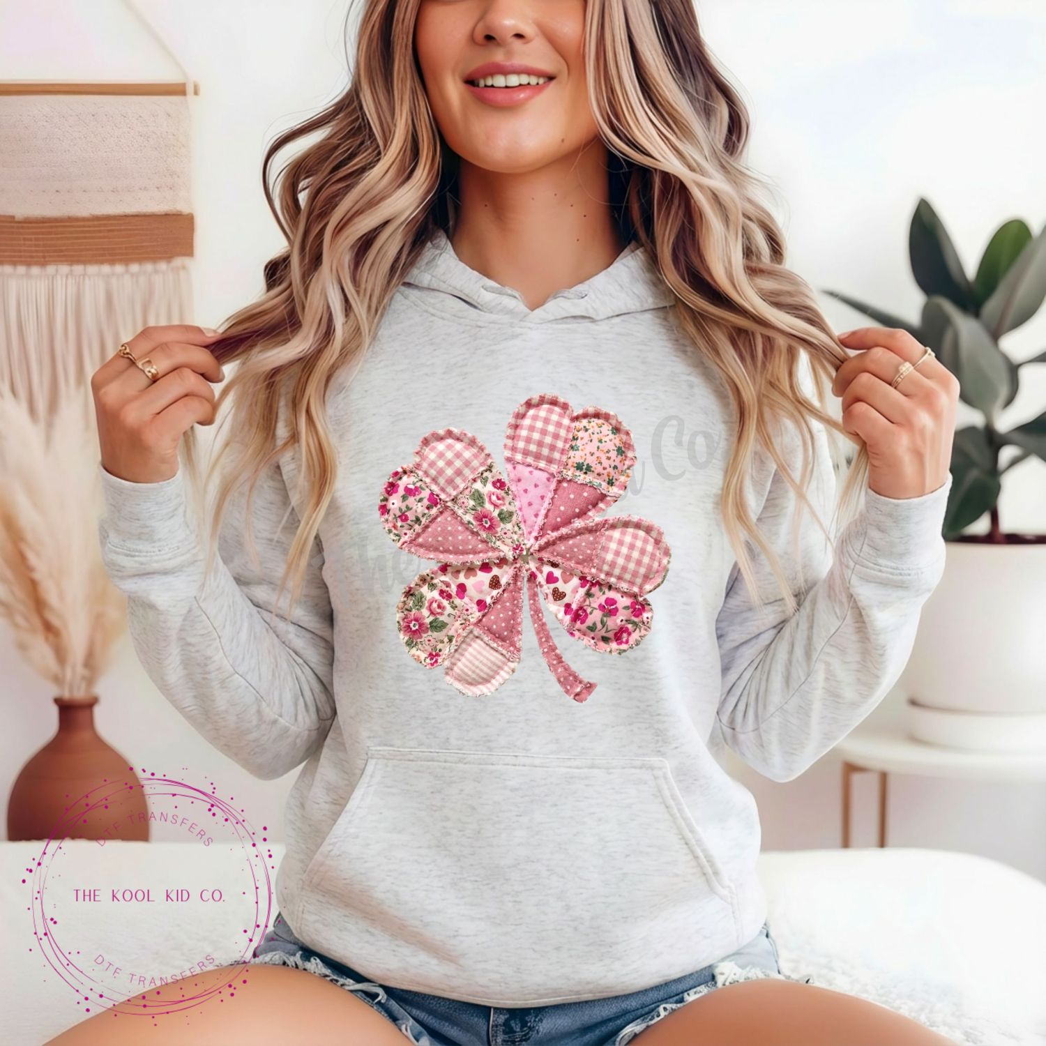 PINK PATCHWORK SHAMROCK