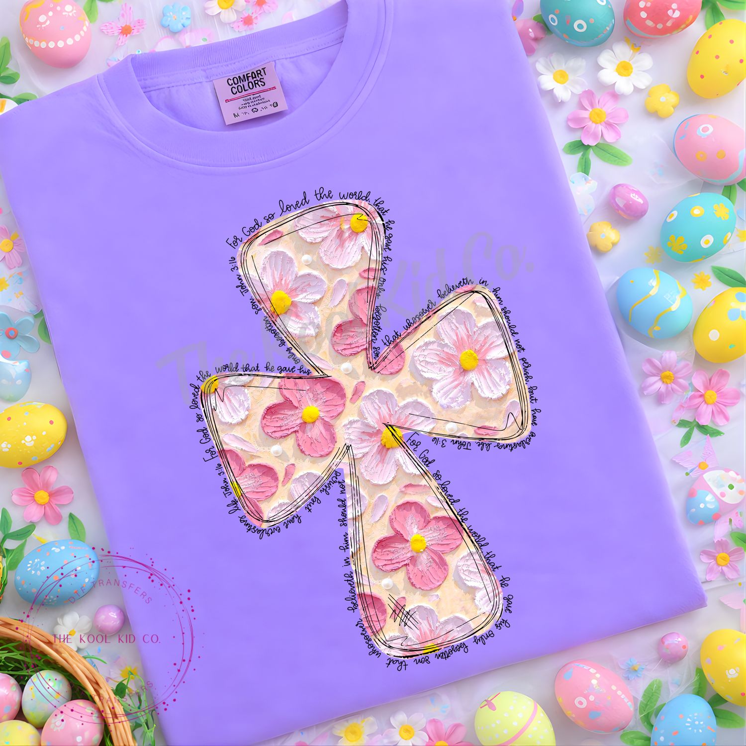 FOR GOD SO LOVED THE WORLD FLOWER CROSS