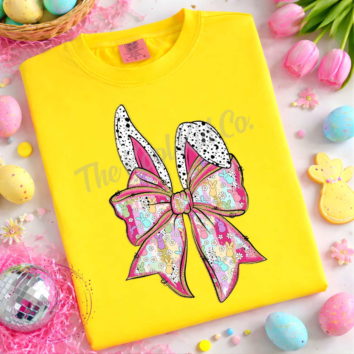 SPECKLED RABBIT EARS BOW