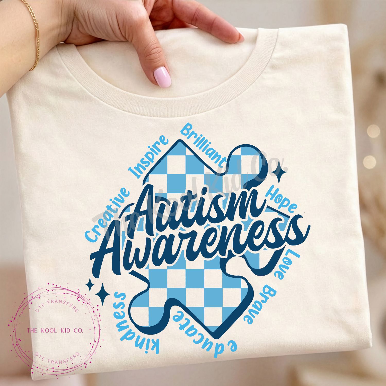 AUTISM AWARENESS CHECKERED PUZZLE