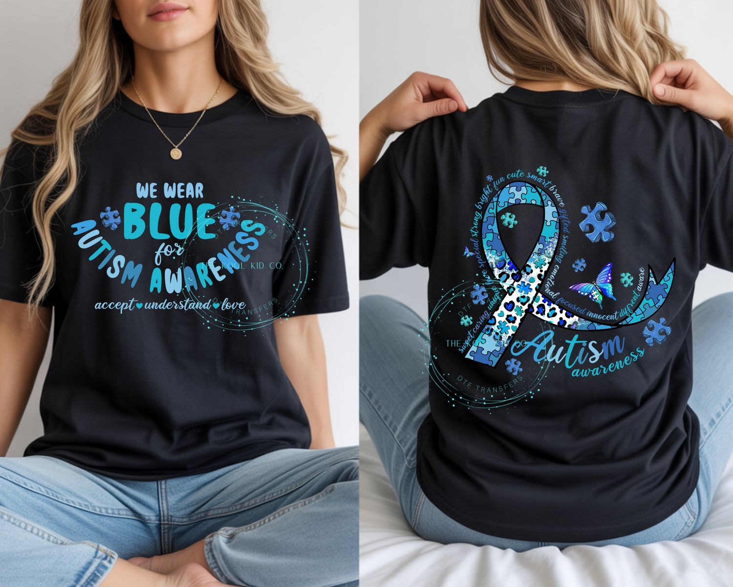 WE WEAR BLUE FOR AUTISM AWARENESS