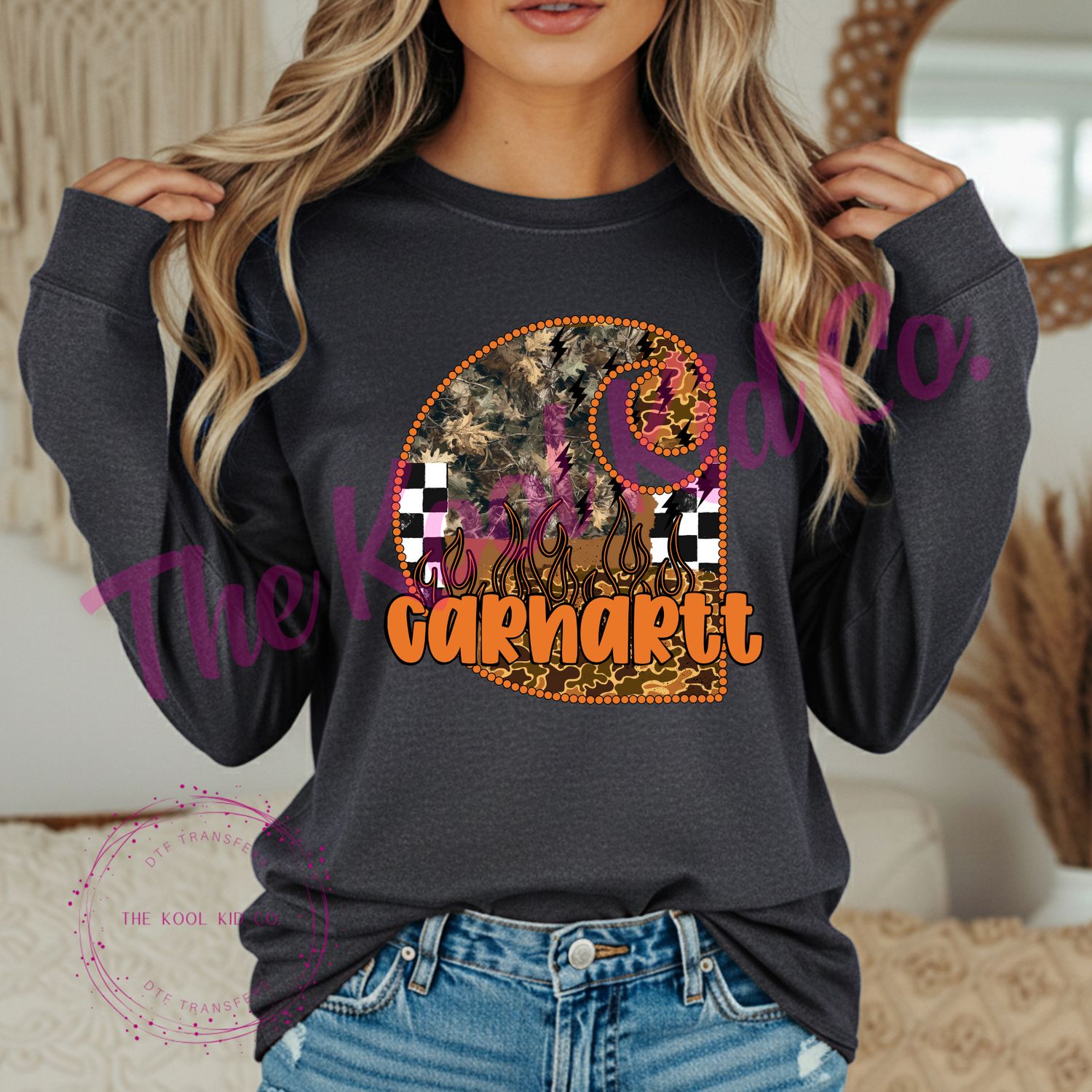 CAMO CHECKERED FLAME CH