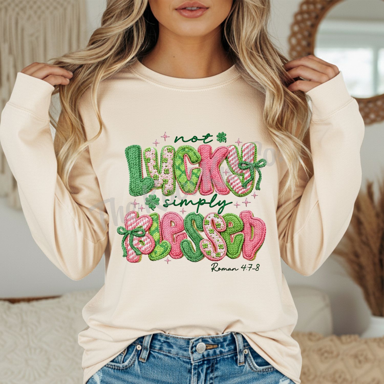 NOT LUCKY SIMPLY BLESSED