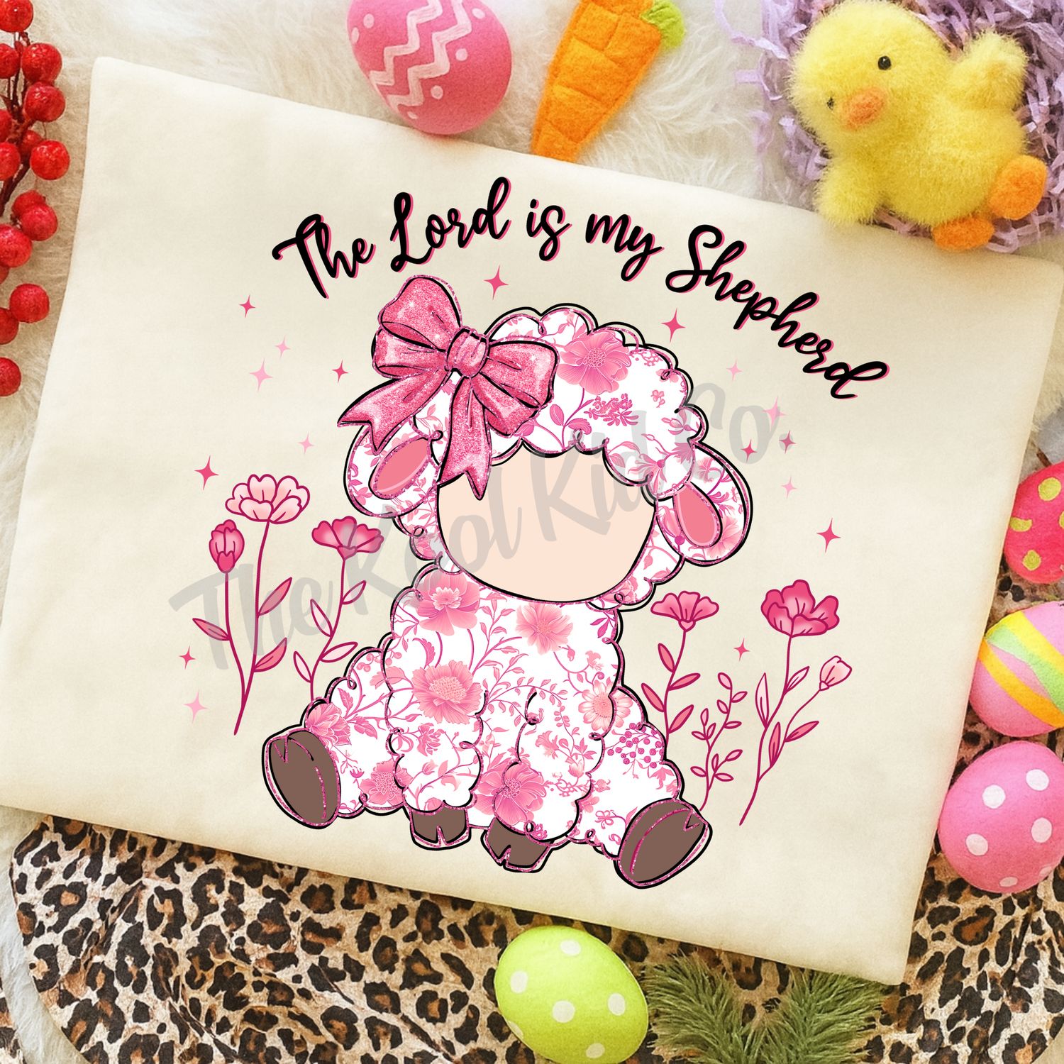 PINK CHINOISERIE THE LORD IS MY SHEPHERD