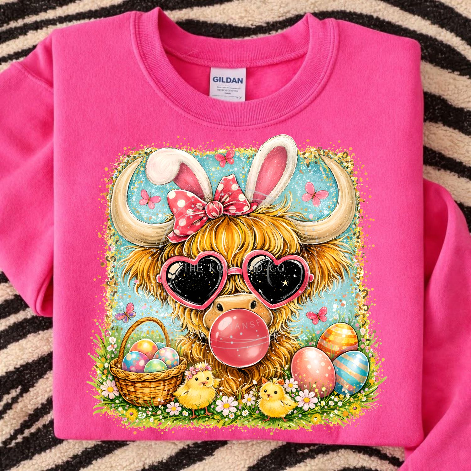 Easter Bubble Highland Cow