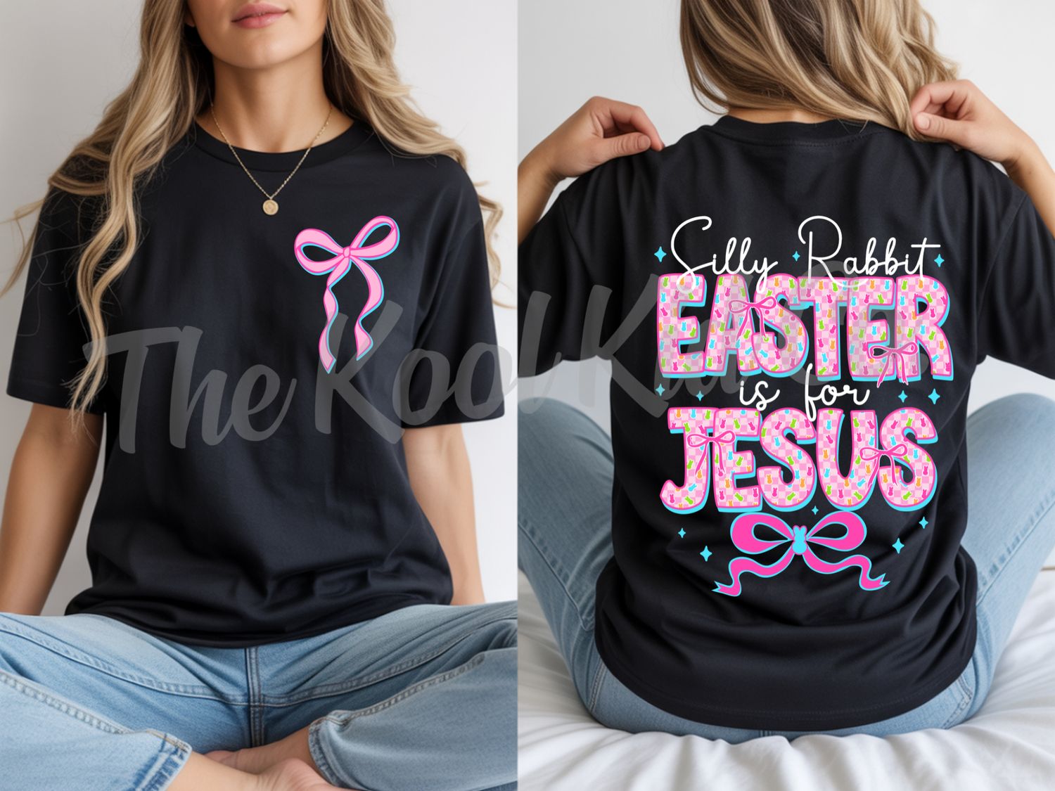 Silly Rabbit Easter Is For Jesus (White Font)